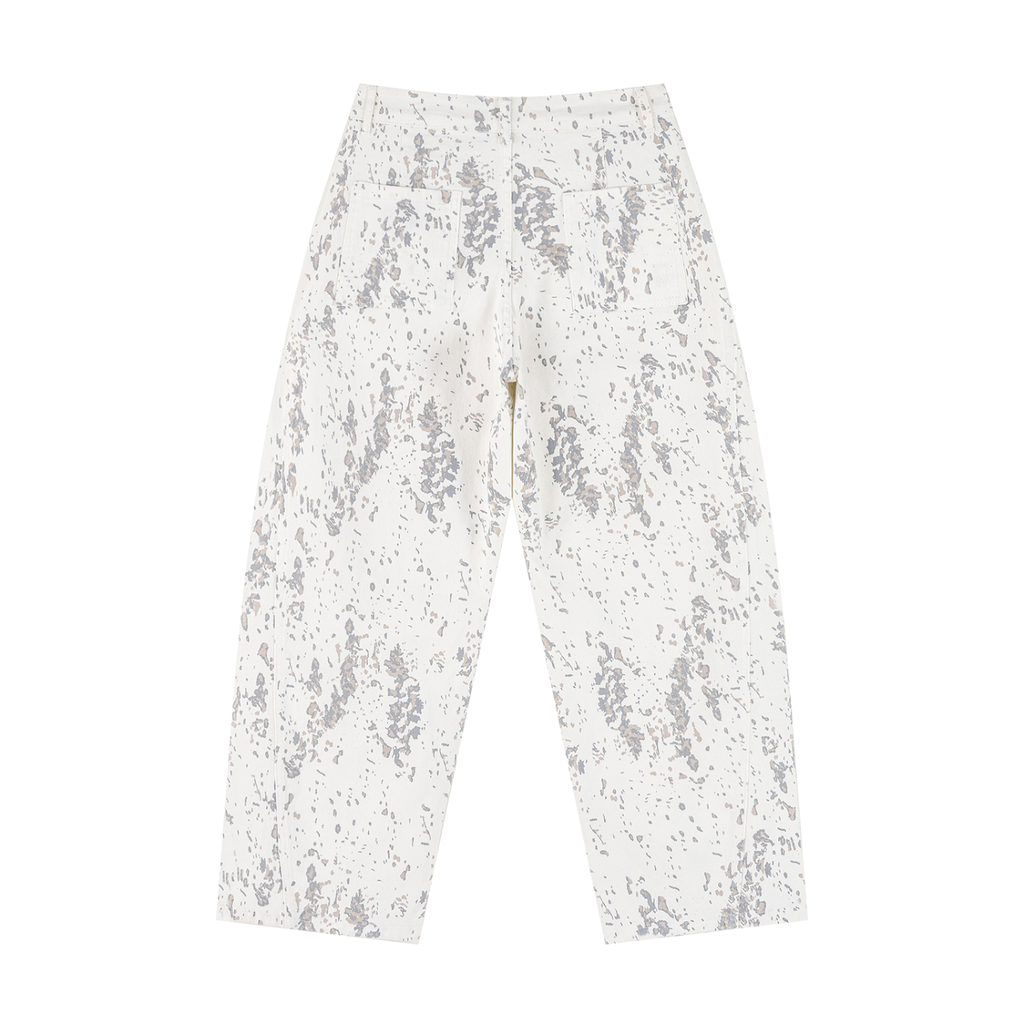Urbania Women's Splatter Barrel Leg Jeans