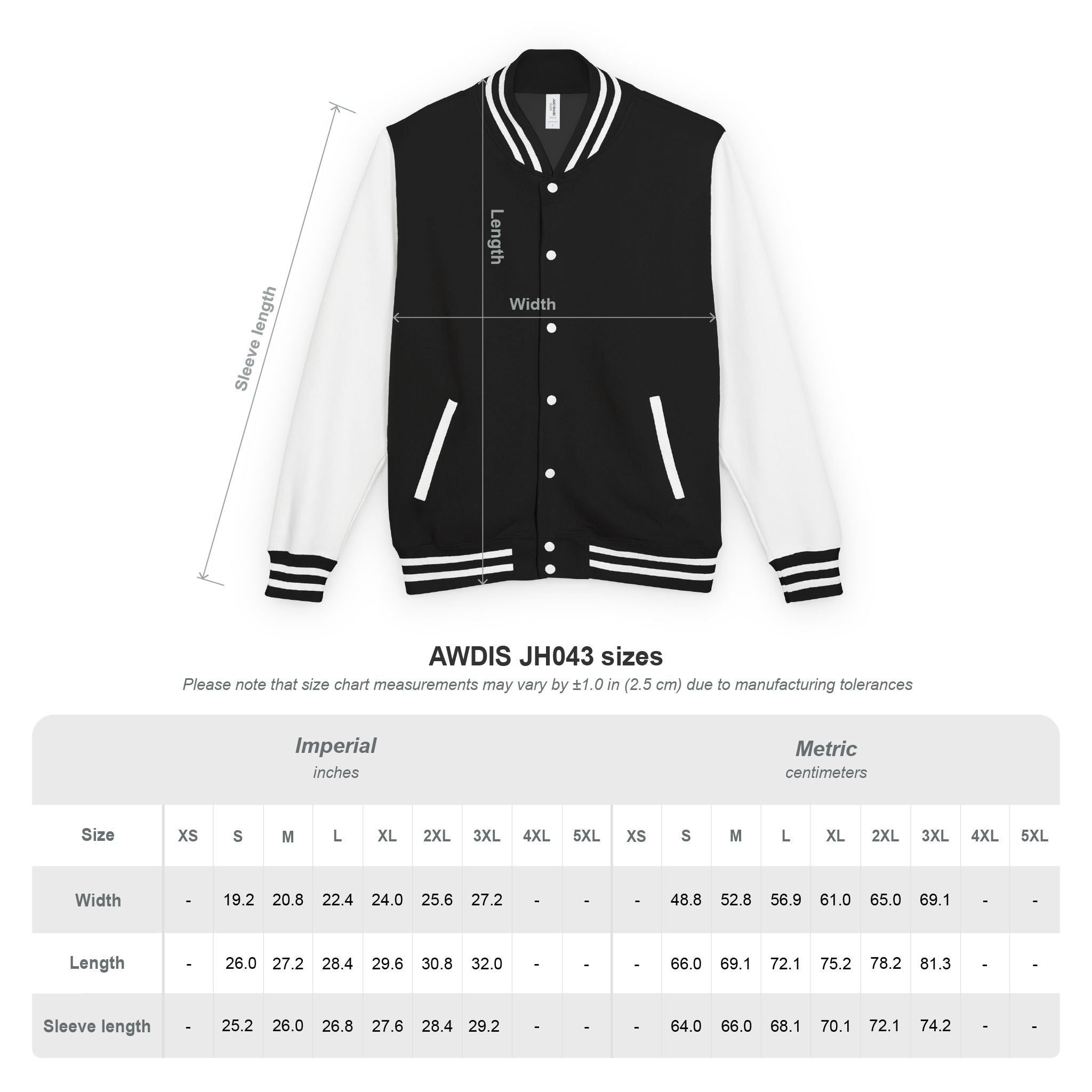 Letterman Jacket – Minimalist Black & White Varsity Bomber