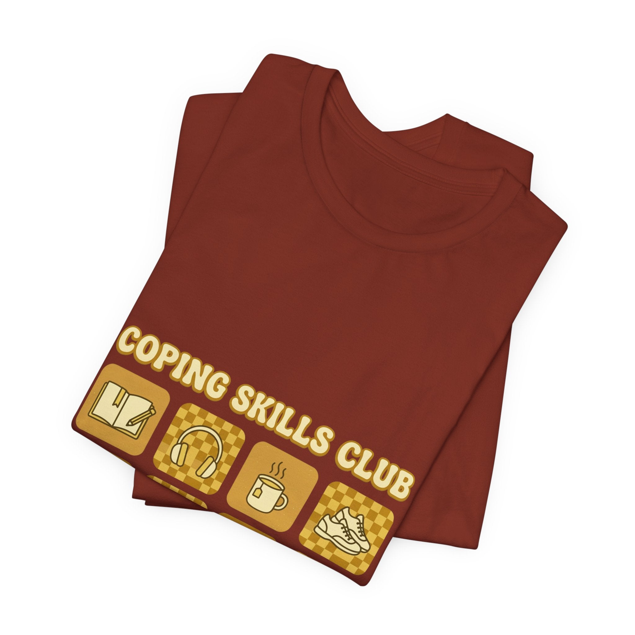 Coping Skills Club Tee | Mental Health Awareness, Retro Green Ribbon