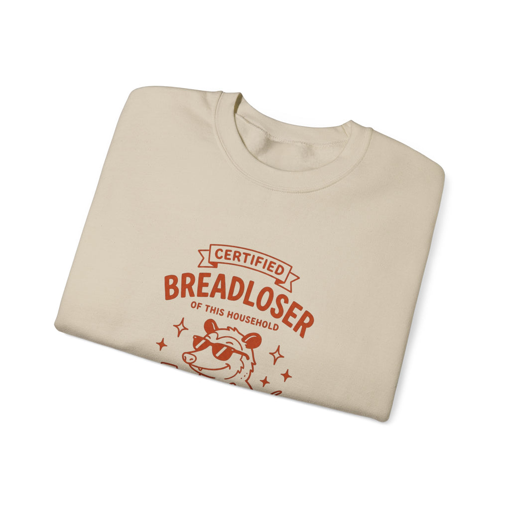 CERTIFIED BREADLOSER Sweatshirt | Breadloser Humor, Doodle Graphic