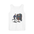 Urbania Skateboarding Duo Graphic Tank Top — Retro Skateboarder Illustration