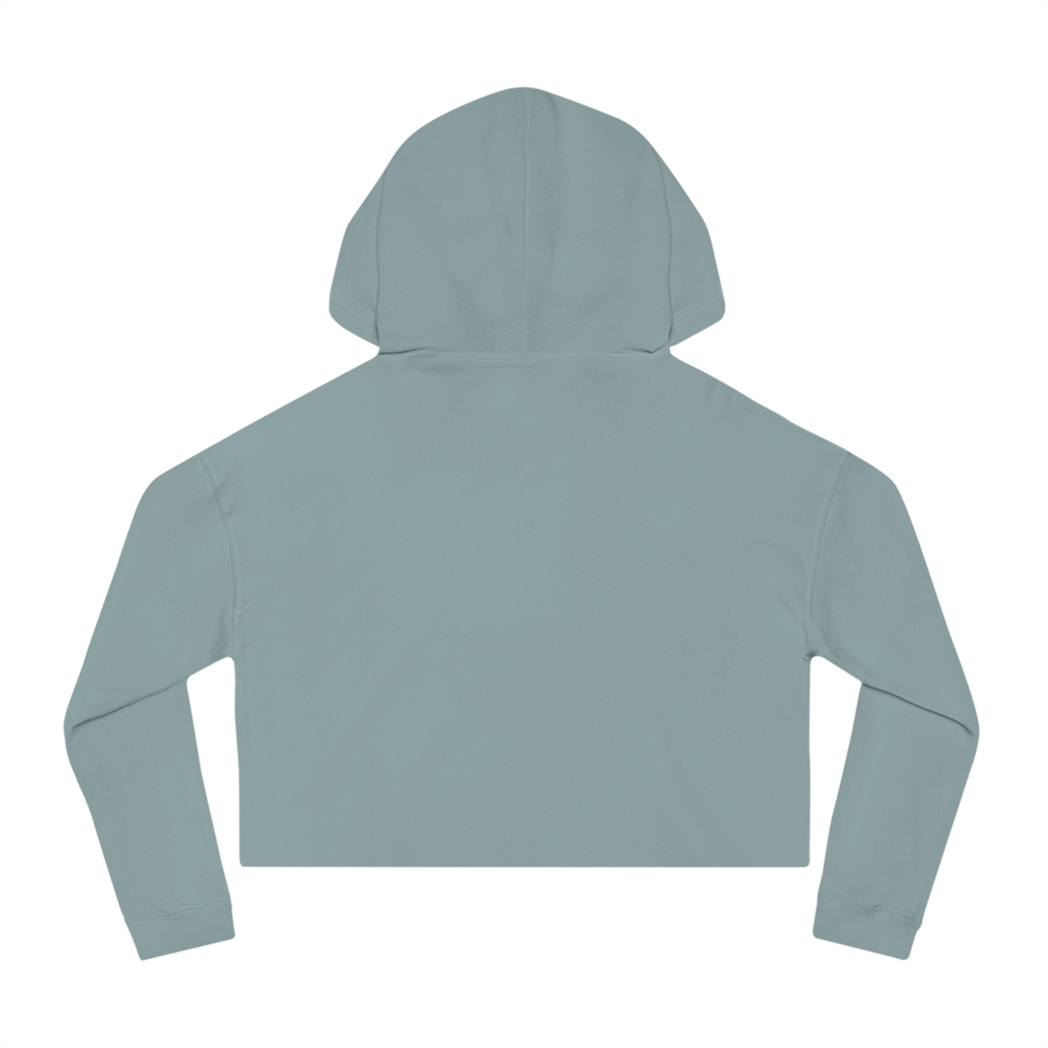 Urbania QR Code Graphic Cropped Hoodie — Techy Geometric Womens Hooded Sweatshirt