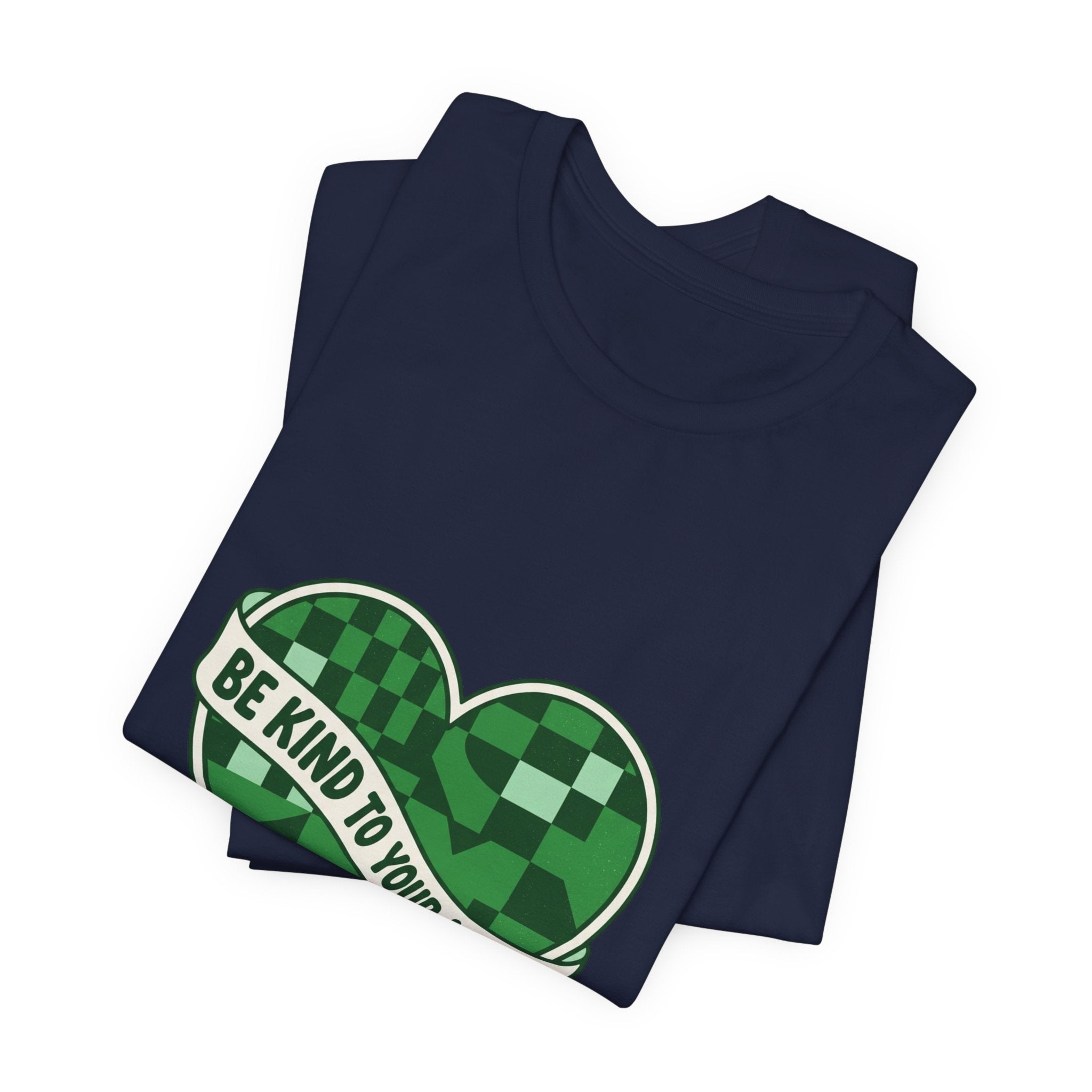 Be Kind To Your Mind Heart Tee | Mental Health Awareness, Green Ribbon