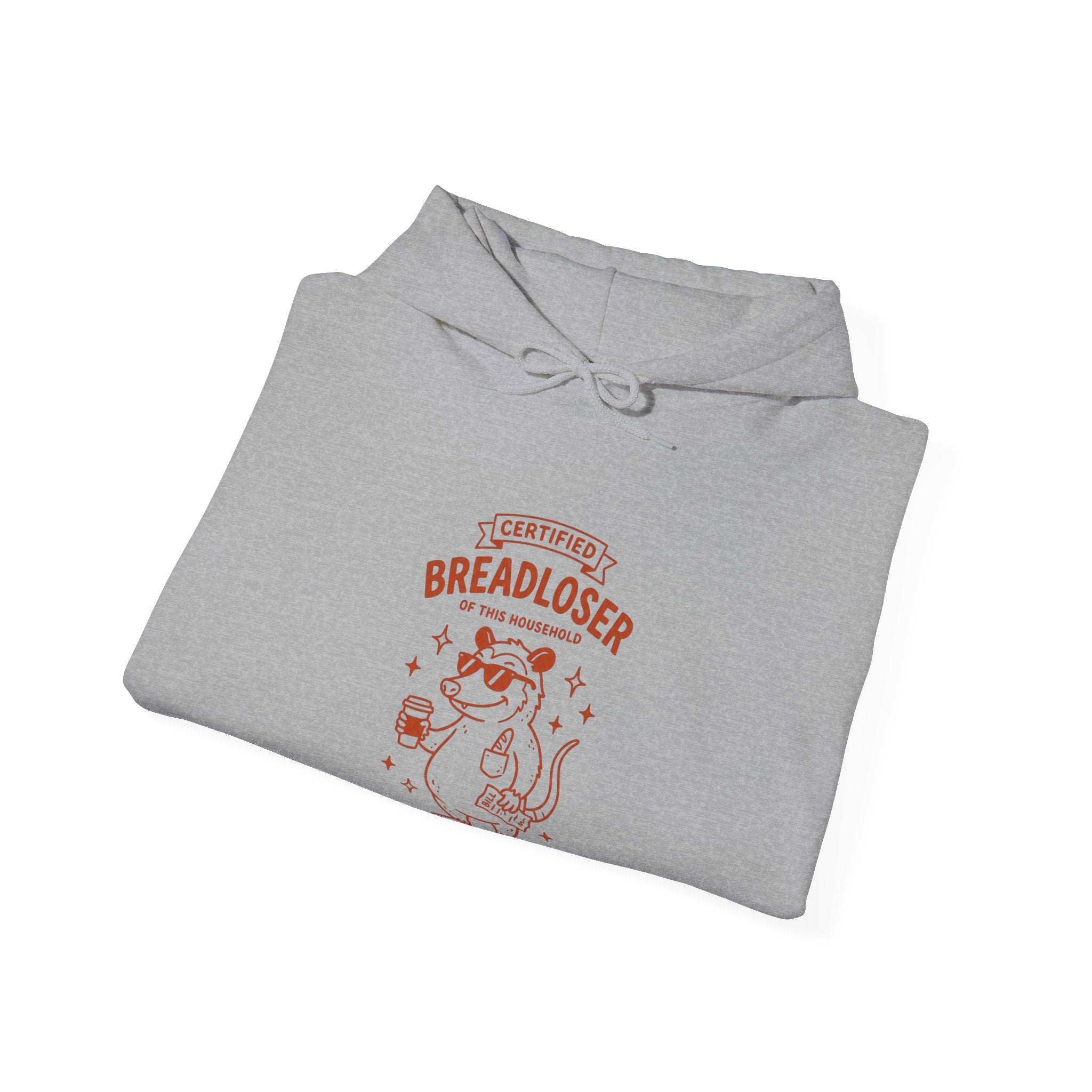 Funny Meme Hoodie – Breadloser Burnout Humor, Gen Z Graphic, Unisex Streetwear Pullover