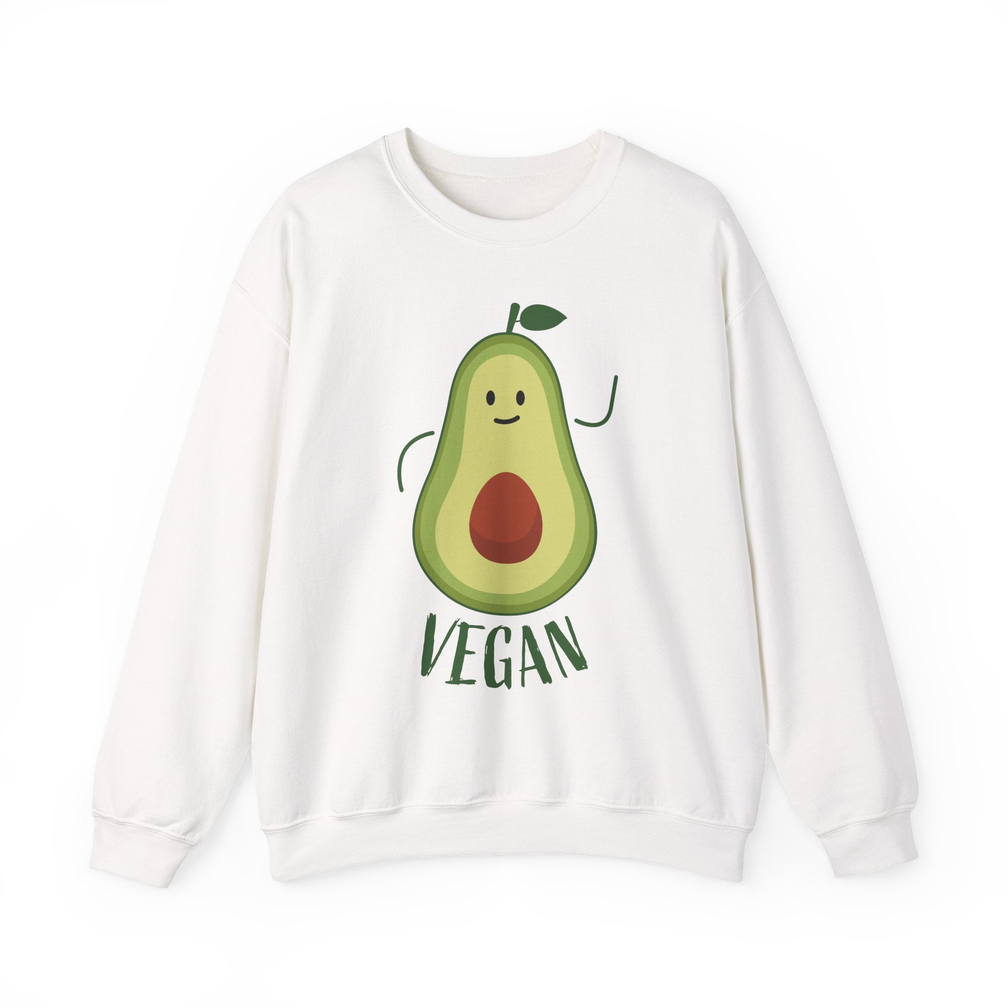 Vegan Avocado Crewneck Sweatshirt — Cute Plant-Based Graphic