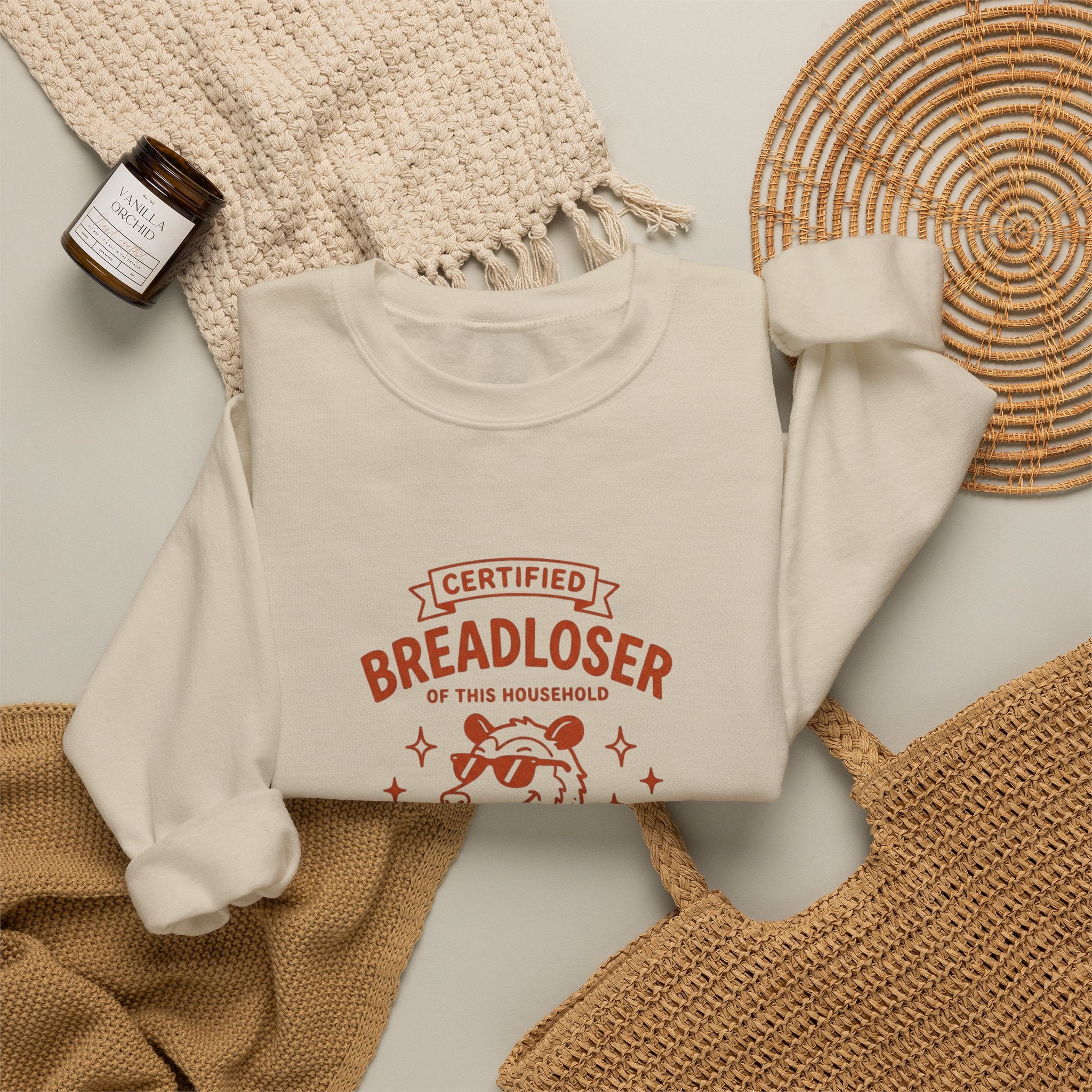 CERTIFIED BREADLOSER Sweatshirt | Breadloser Humor, Doodle Graphic