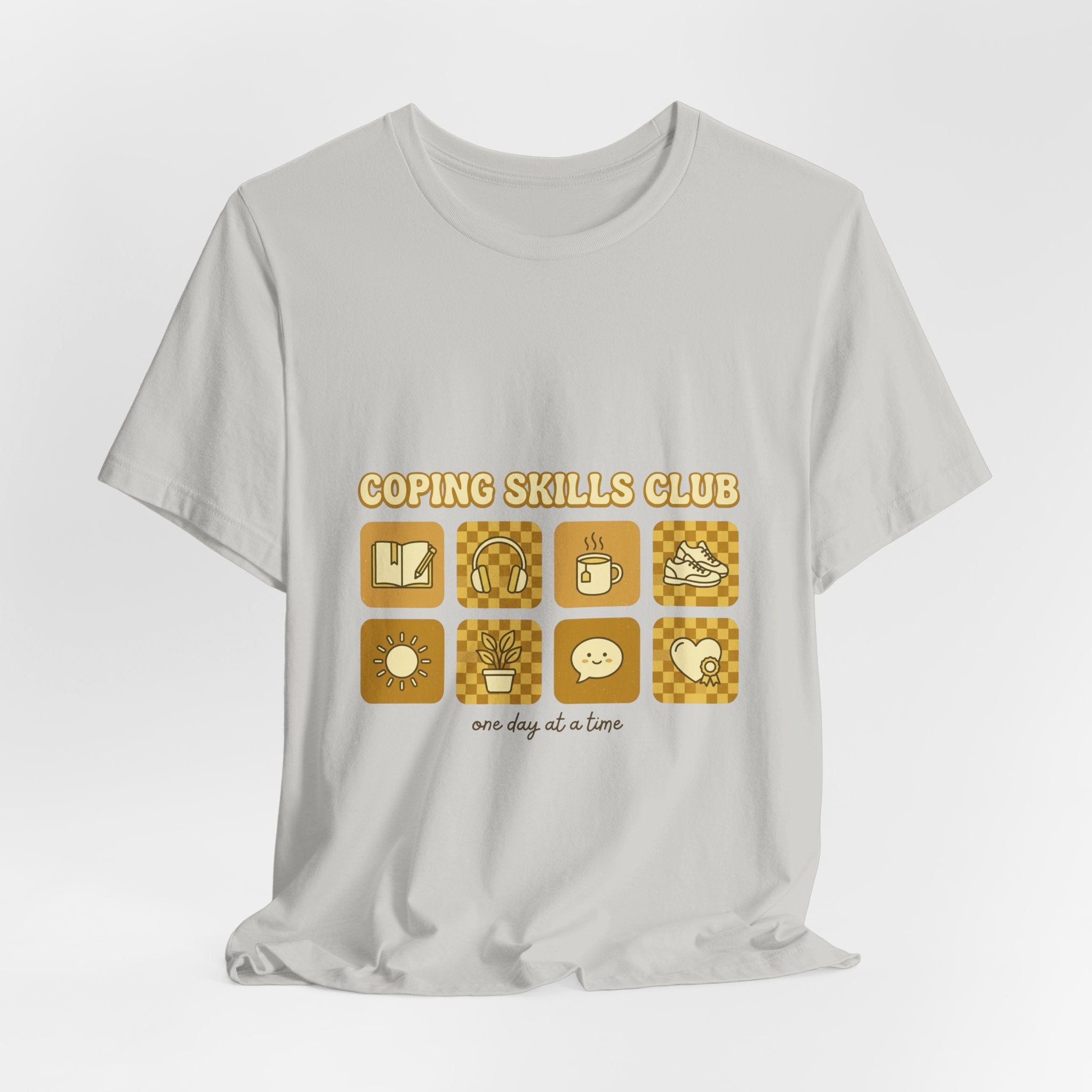 Coping Skills Club Tee | Mental Health Awareness, Retro Green Ribbon