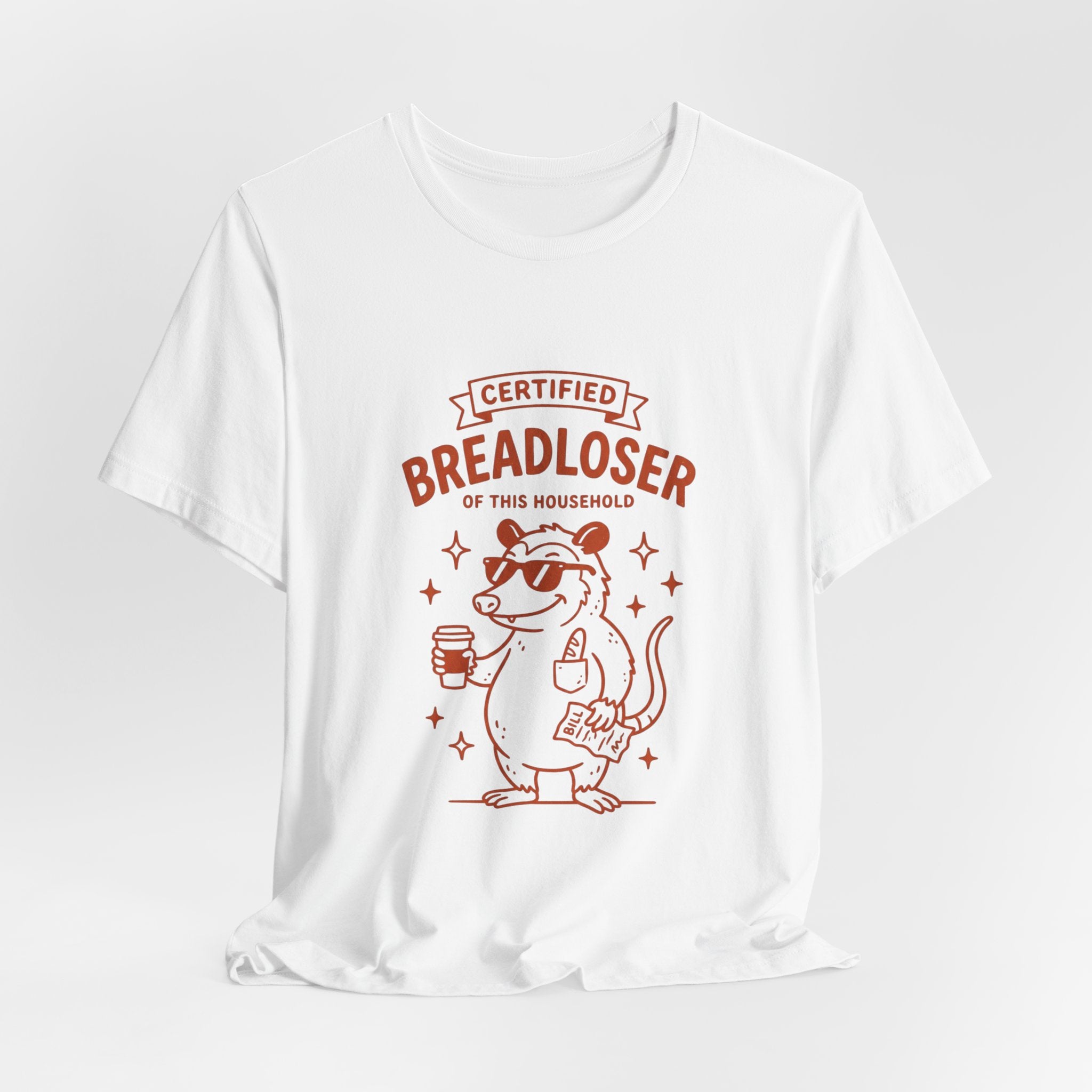 CERTIFIED BREADLOSER Tee | Breadloser Humor, Doodle Cat Money Design