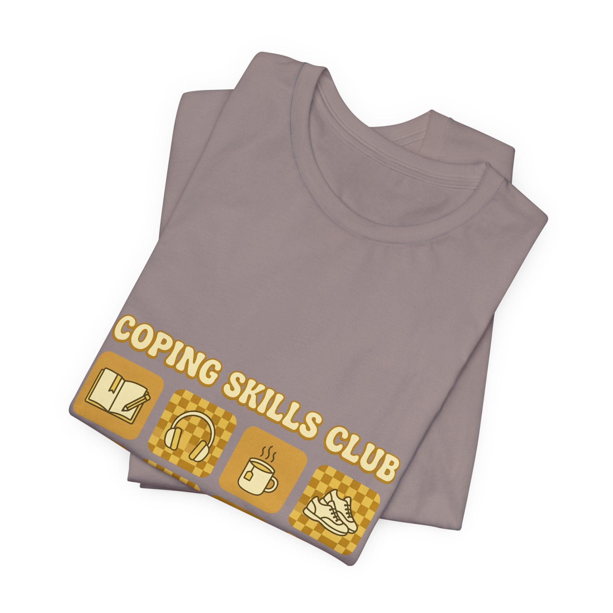 Coping Skills Club Tee | Mental Health Awareness, Retro Green Ribbon