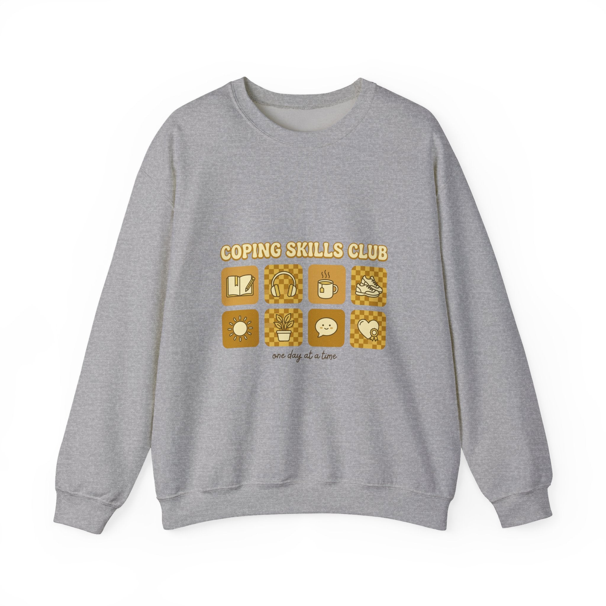 Coping Skills Club Sweatshirt | Mental Health Awareness, Green Ribbon