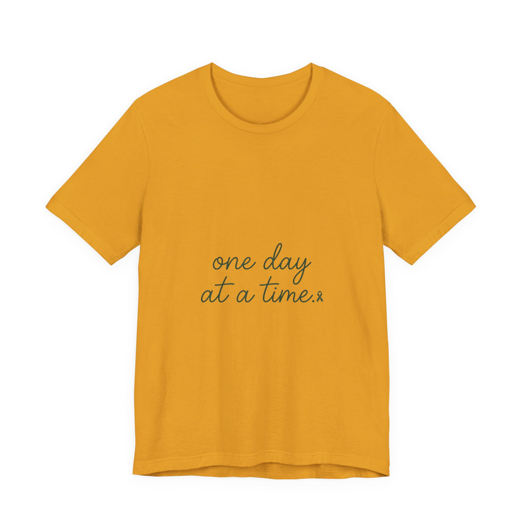 Mental Health Awareness T-Shirt – One Day At A Time, Wear Green Ribbon, Unisex Graphic Tee