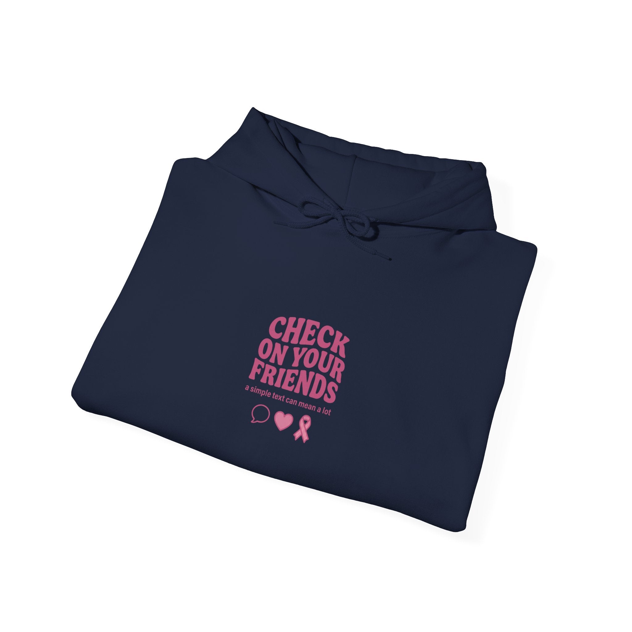 Check On Your Friends Hoodie | Mental Health Awareness, Green Ribbon