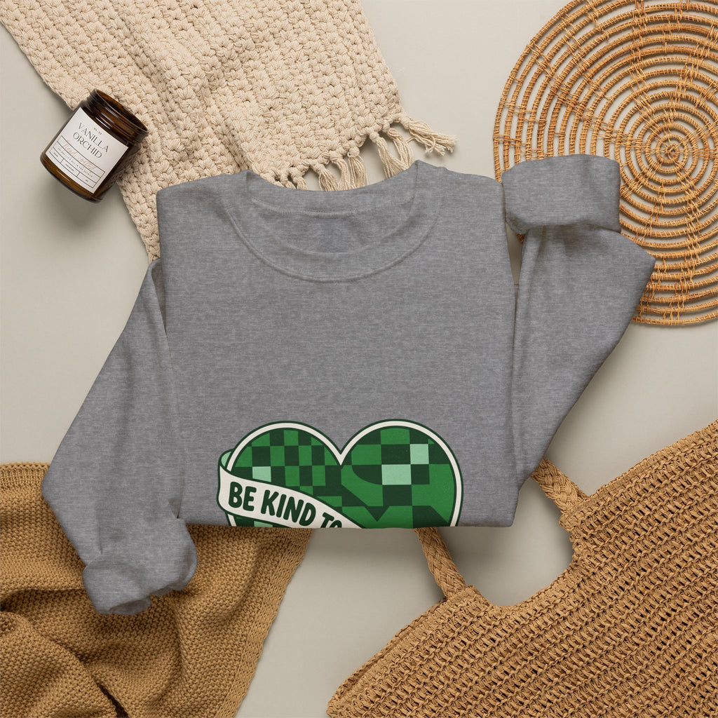 Be Kind to Your Mind Sweatshirt | Mental Health Awareness, Green Ribbon