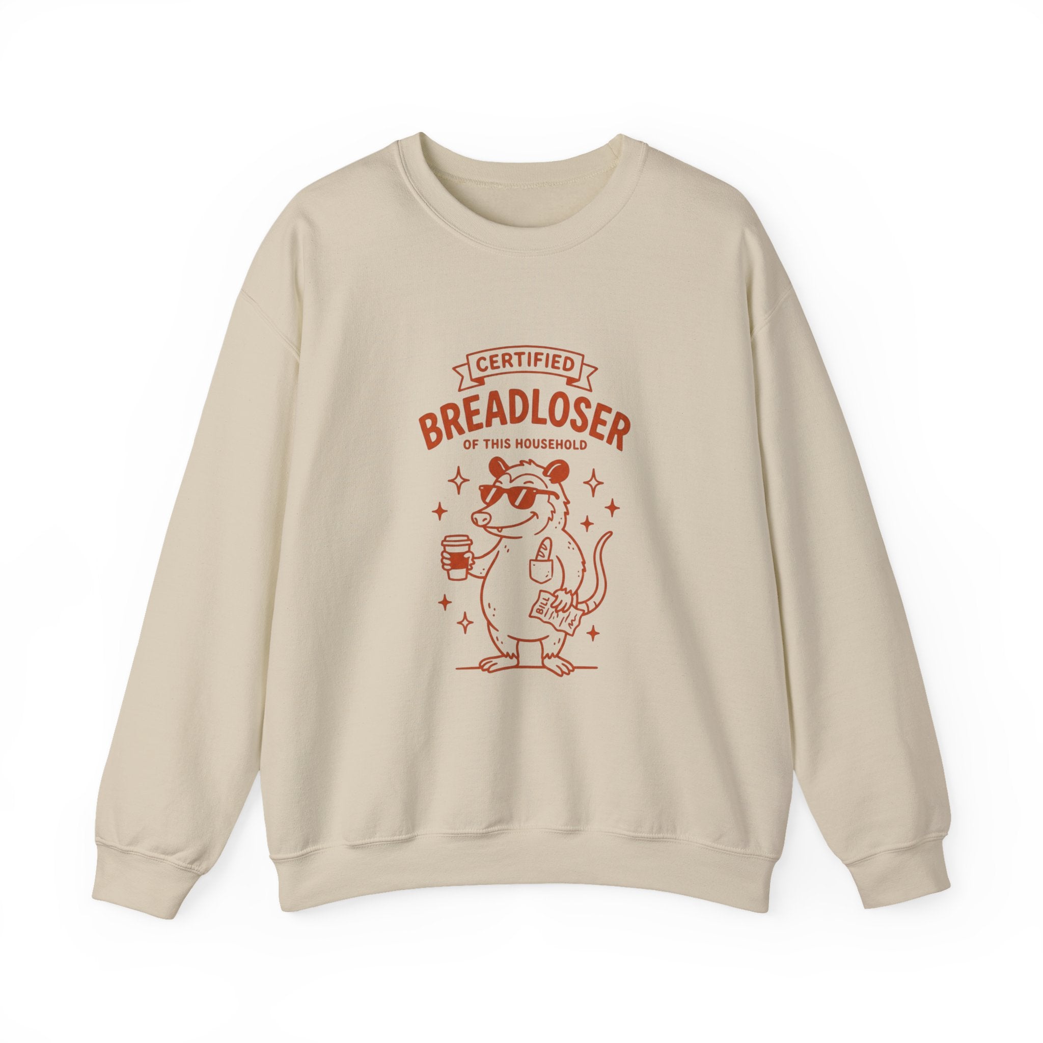 CERTIFIED BREADLOSER Sweatshirt | Breadloser Humor, Doodle Graphic
