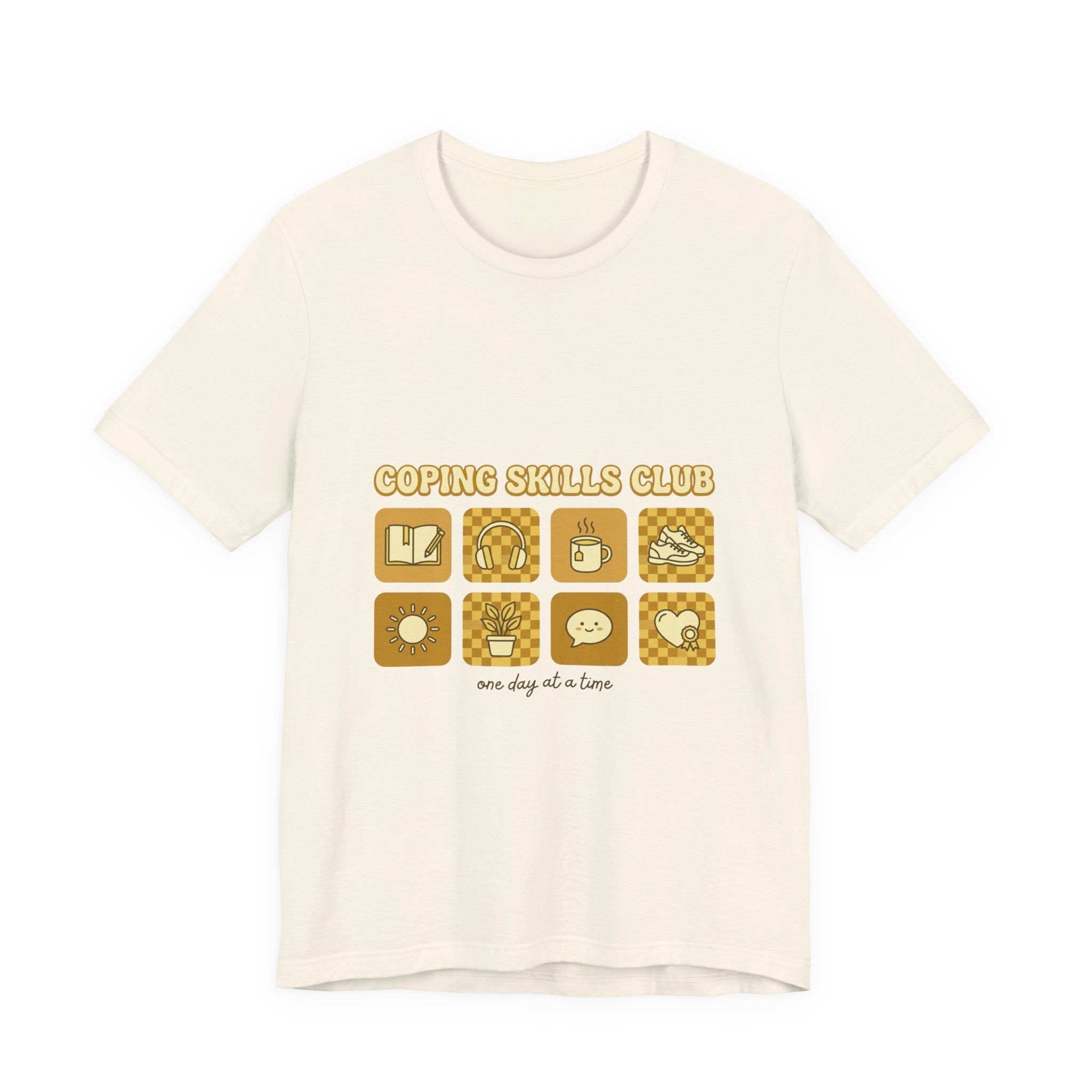 Coping Skills Club Tee | Mental Health Awareness, Retro Green Ribbon