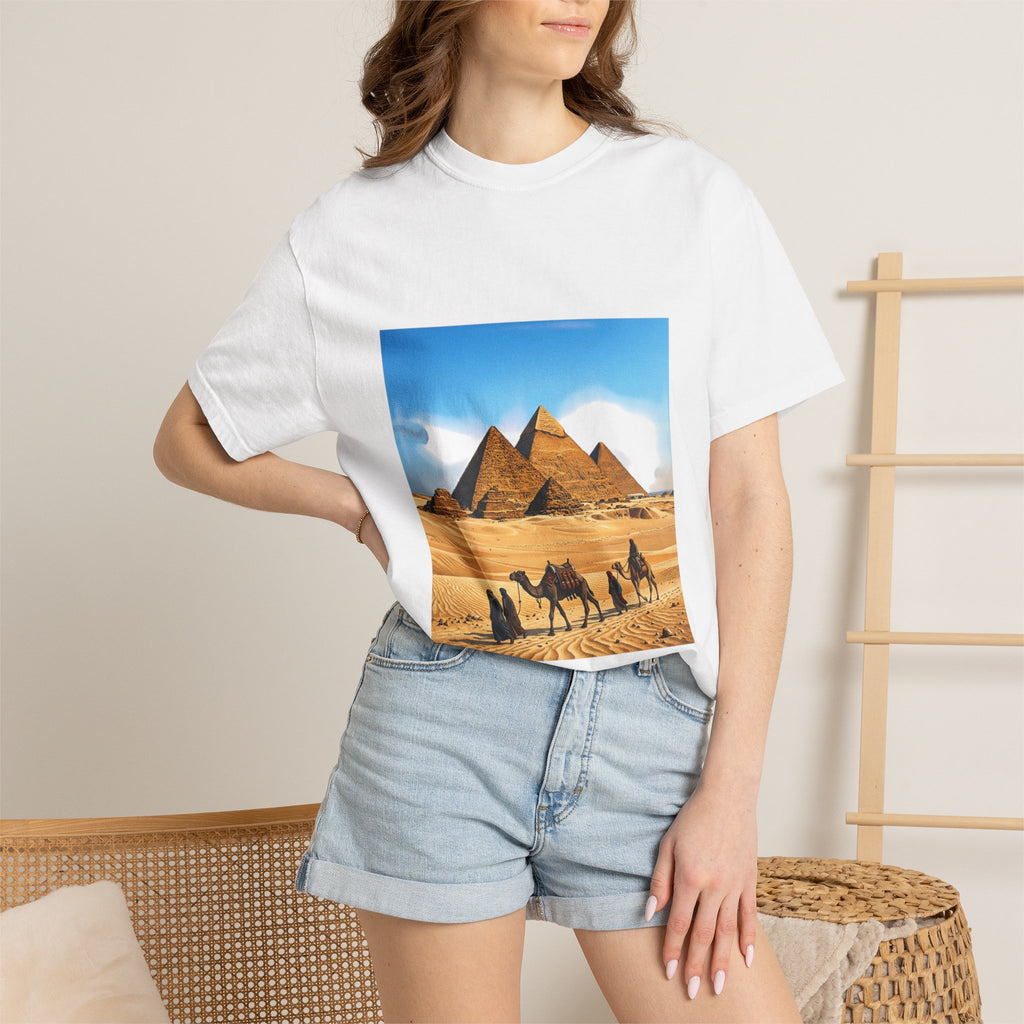 Urbania Egypt Pyramids Camel Caravan T-Shirt