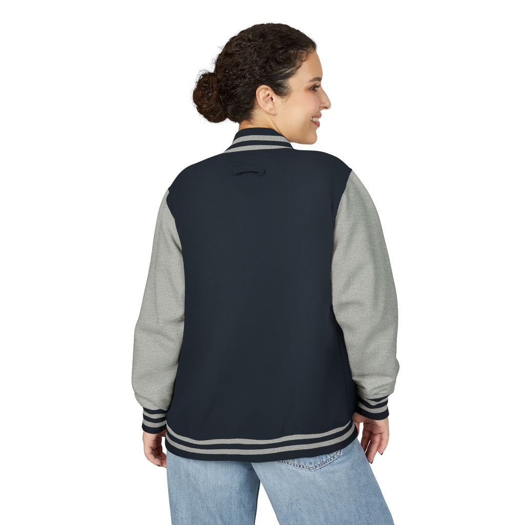 Letterman Jacket – Minimalist Black & White Varsity Bomber