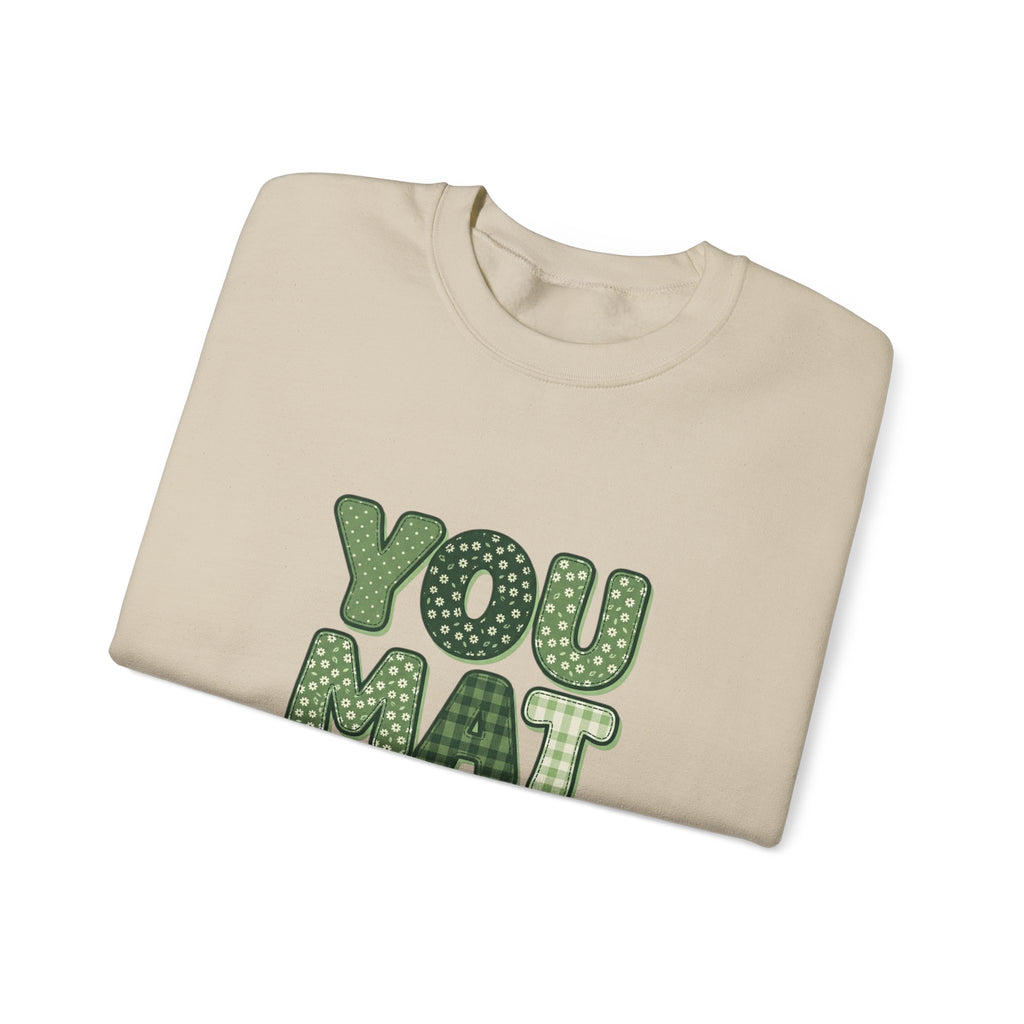 You Matter Sweatshirt | Mental Health Awareness, Green Ribbon Typography