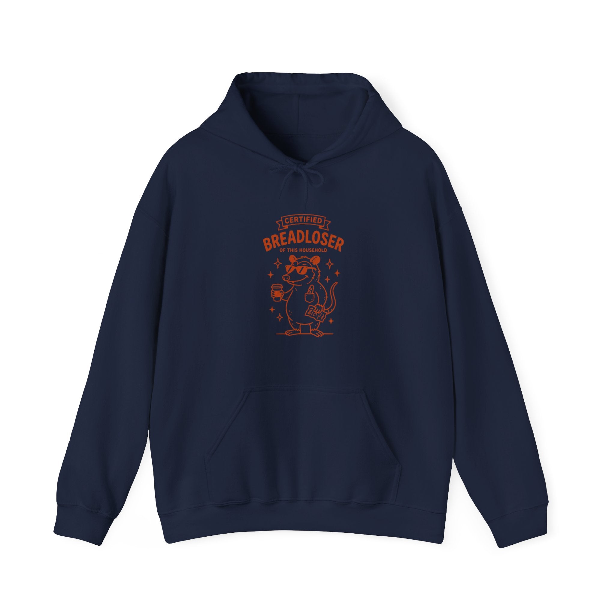 Funny Meme Hoodie – Breadloser Burnout Humor, Gen Z Graphic, Unisex Streetwear Pullover