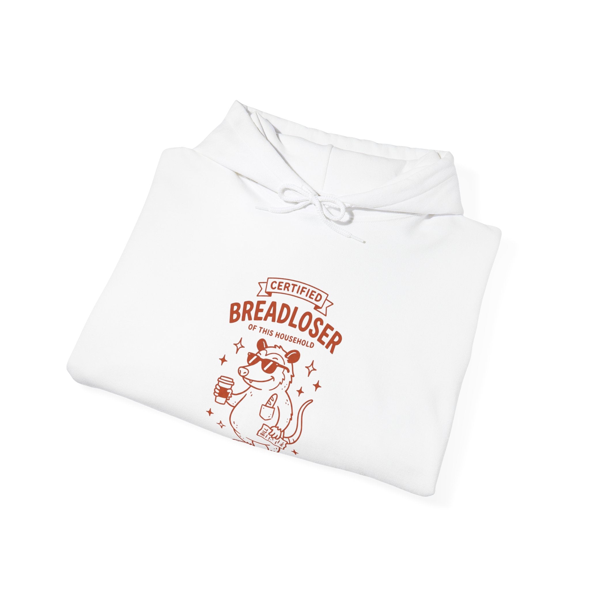 Funny Meme Hoodie – Breadloser Burnout Humor, Gen Z Graphic, Unisex Streetwear Pullover