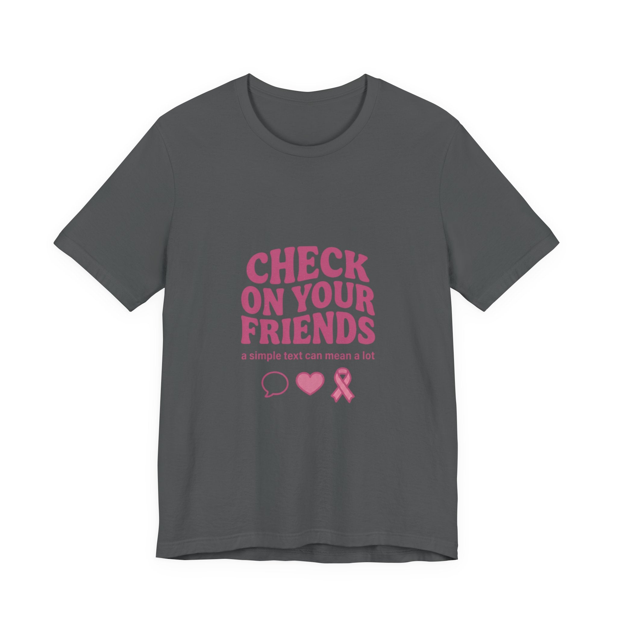 Check On Your Friends Tee | Mental Health Awareness, Green Ribbon, Support