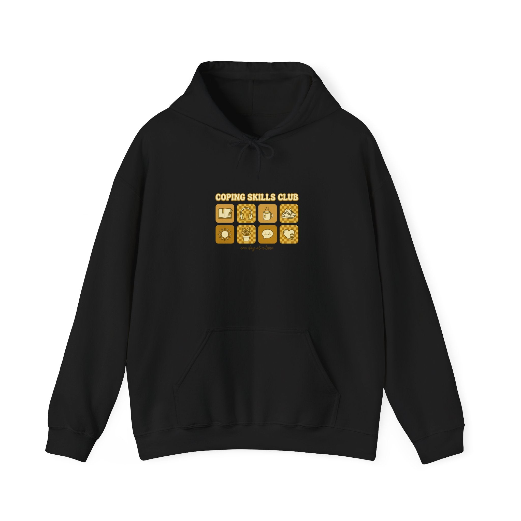 Mental Health Matters Hoodie | Green Ribbon, Retro Smiley, Therapy Positive