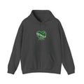 Mental Health Matters Heart Hoodie | Green Ribbon, Retro Checkerboard