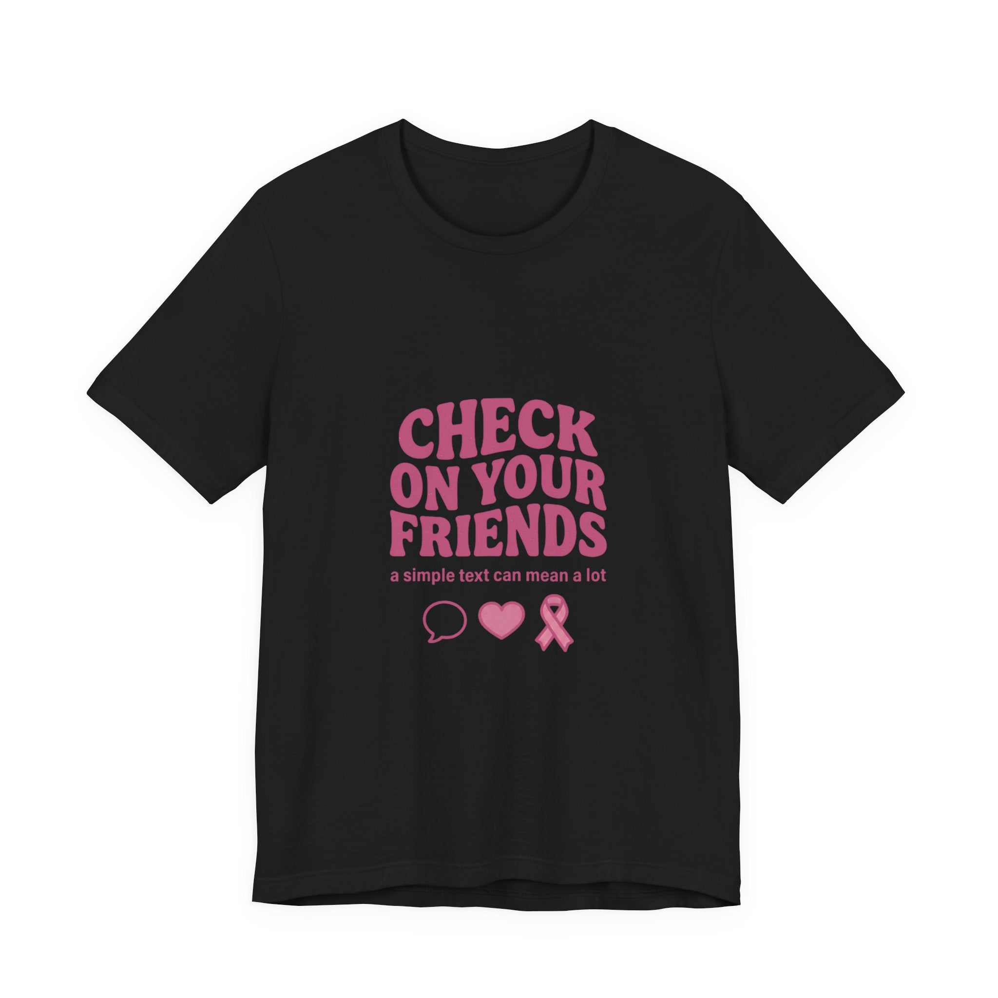 Check On Your Friends Tee | Mental Health Awareness, Green Ribbon, Support