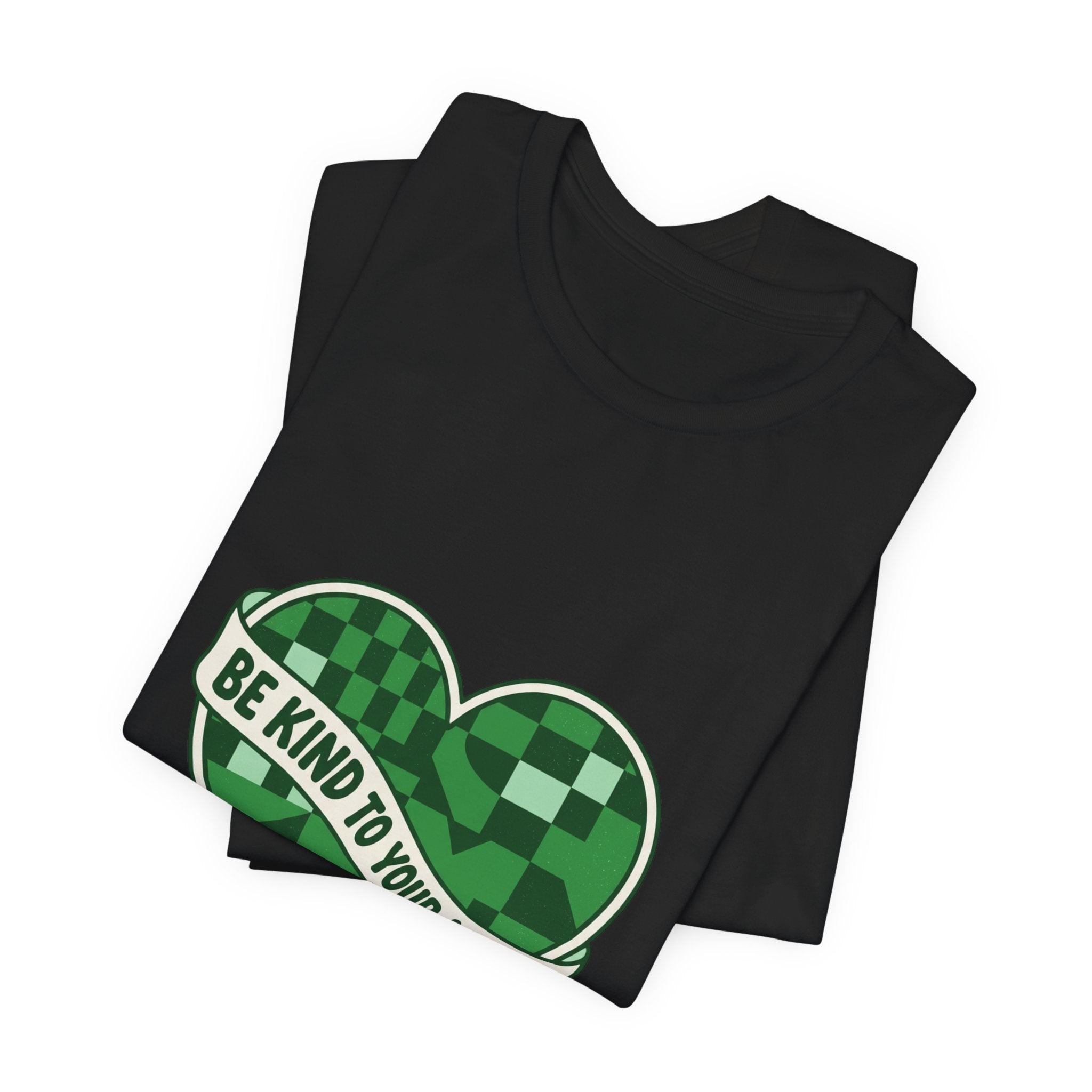 Be Kind To Your Mind Heart Tee | Mental Health Awareness, Green Ribbon