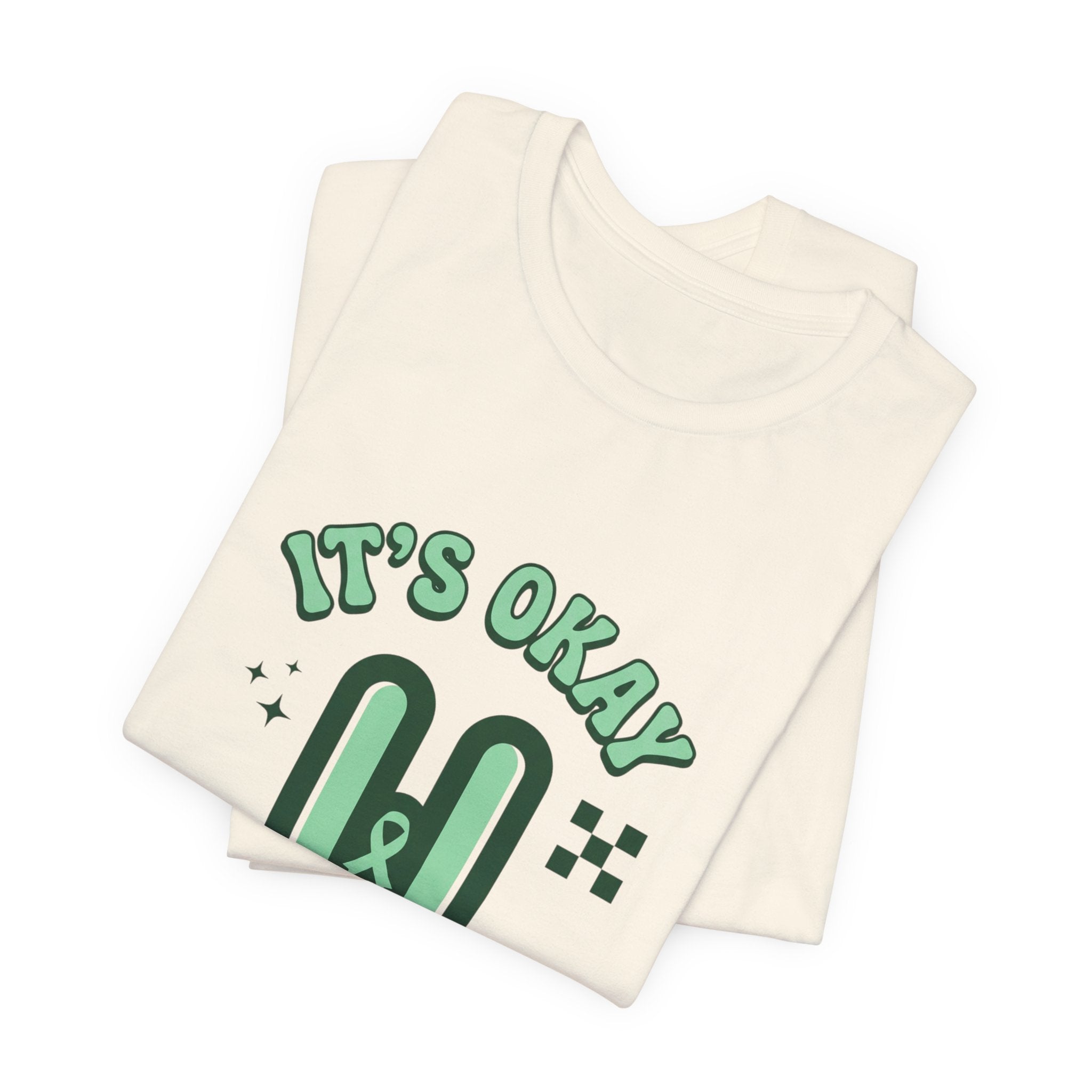 It’s Okay to Pause Tee | Mental Health Awareness, Green Ribbon