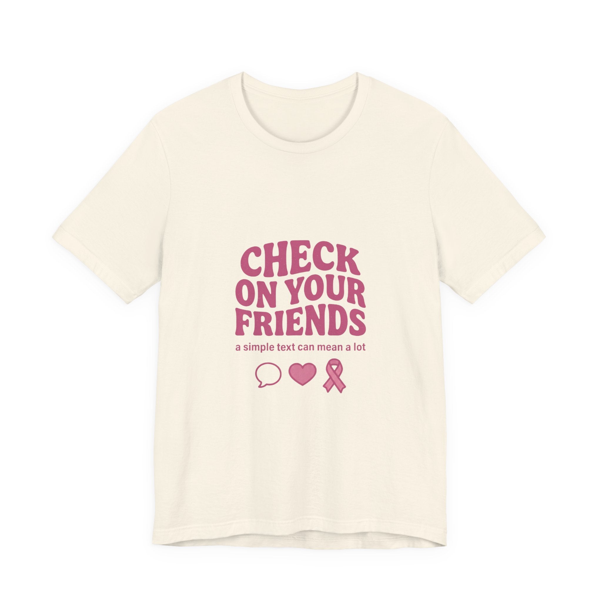 Check On Your Friends Tee | Mental Health Awareness, Green Ribbon, Support