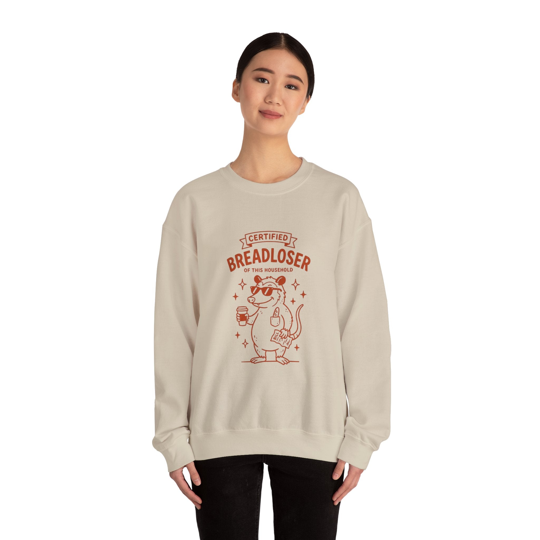 CERTIFIED BREADLOSER Sweatshirt | Breadloser Humor, Doodle Graphic