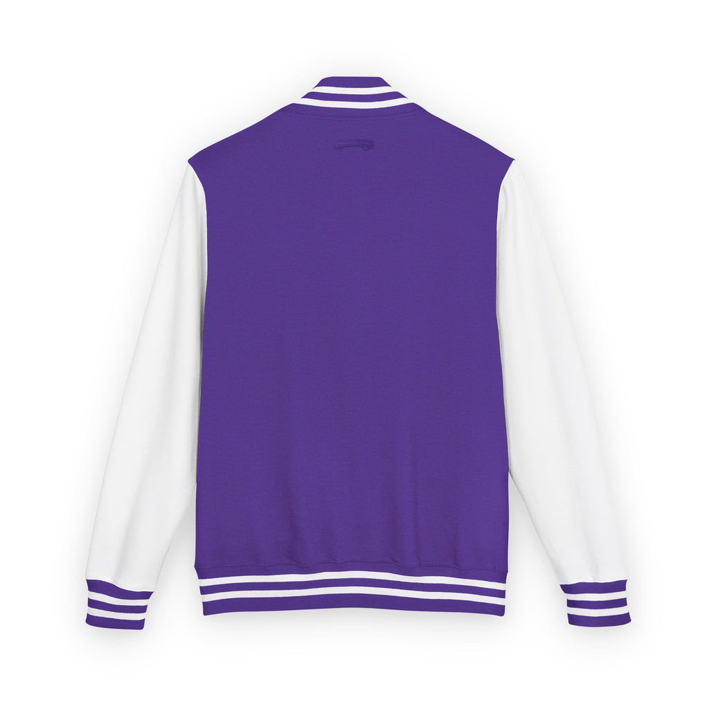 Letterman Jacket — Pink Retro 'Happiness' Varsity Jacket