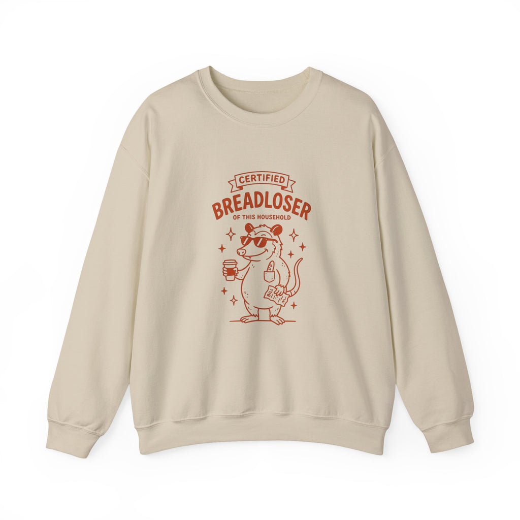 CERTIFIED BREADLOSER Sweatshirt | Breadloser Humor, Doodle Graphic