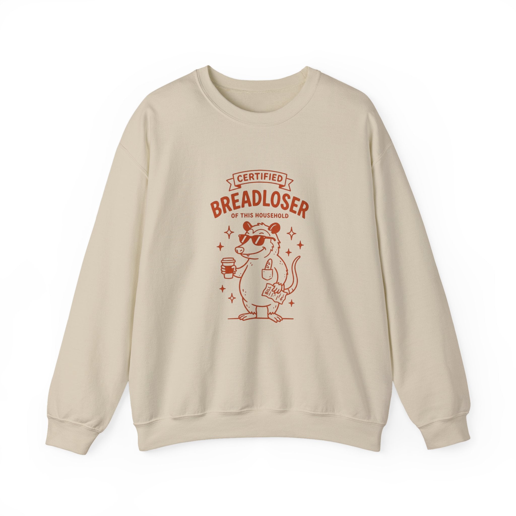 CERTIFIED BREADLOSER Sweatshirt | Breadloser Humor, Doodle Graphic