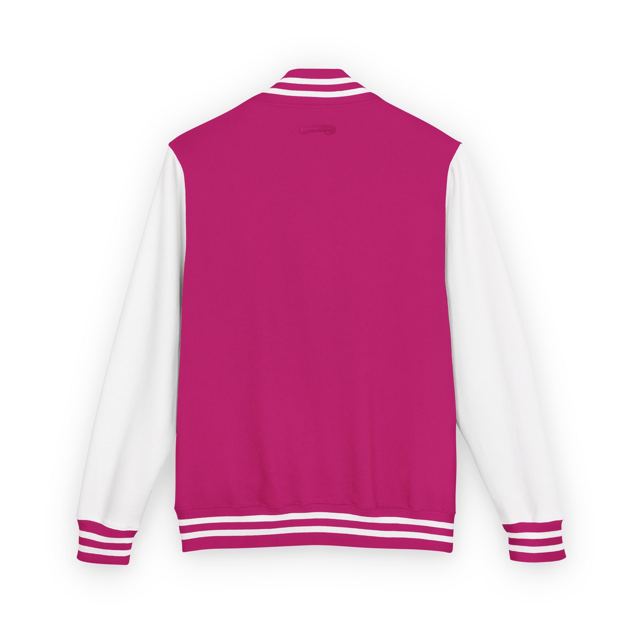 Letterman Jacket — Pink Retro 'Happiness' Varsity Jacket