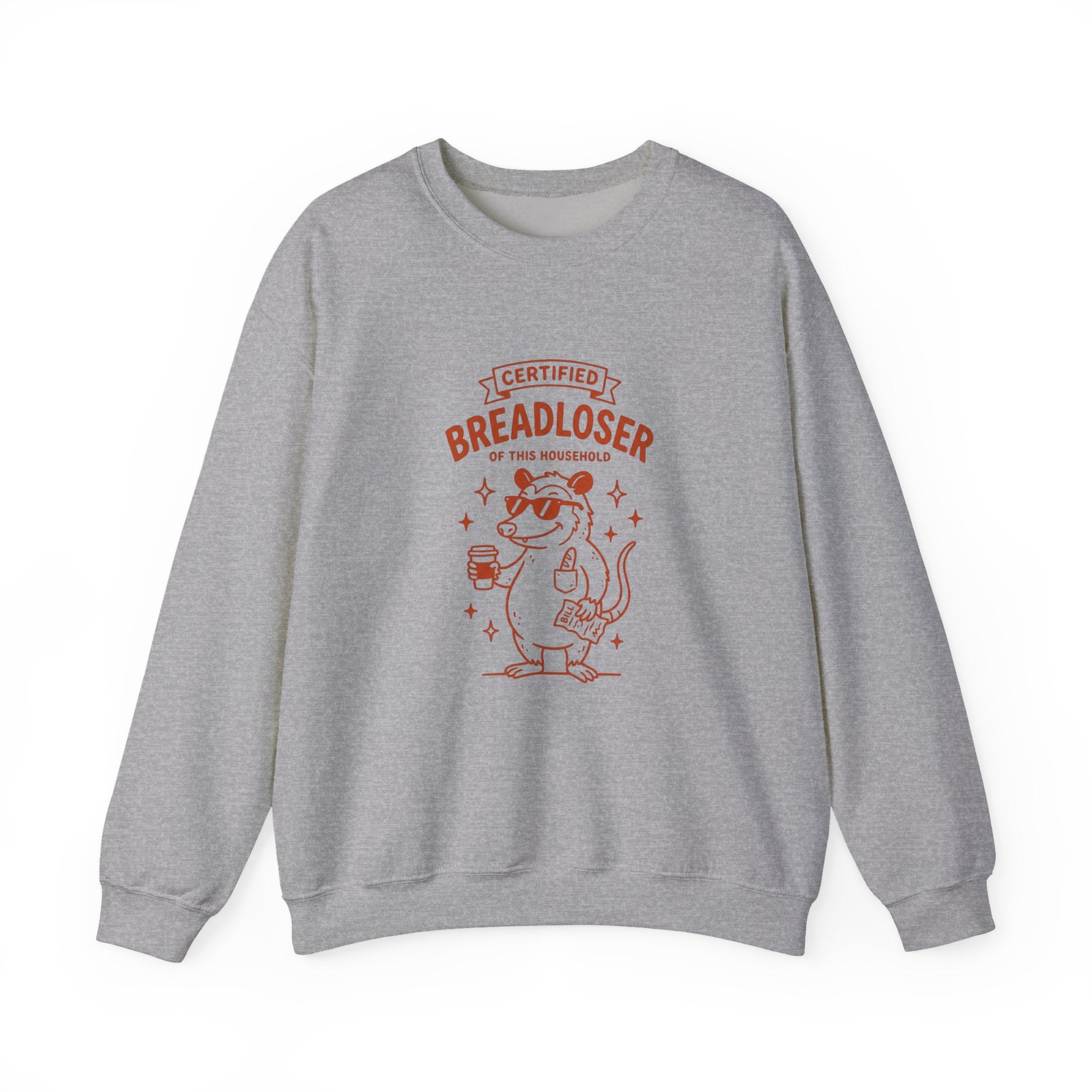 CERTIFIED BREADLOSER Sweatshirt | Breadloser Humor, Doodle Graphic