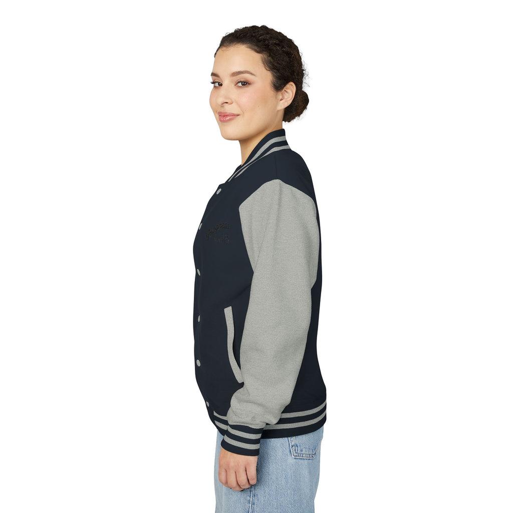 Letterman Jacket – Minimalist Black & White Varsity Bomber
