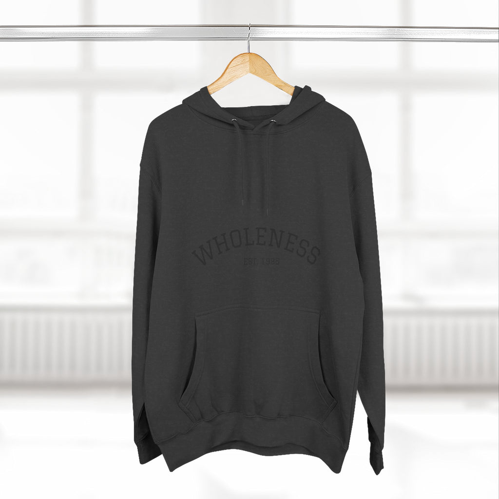 Wholeness Pullover Hoodie – Minimal Arch Logo Fleece Hoodie