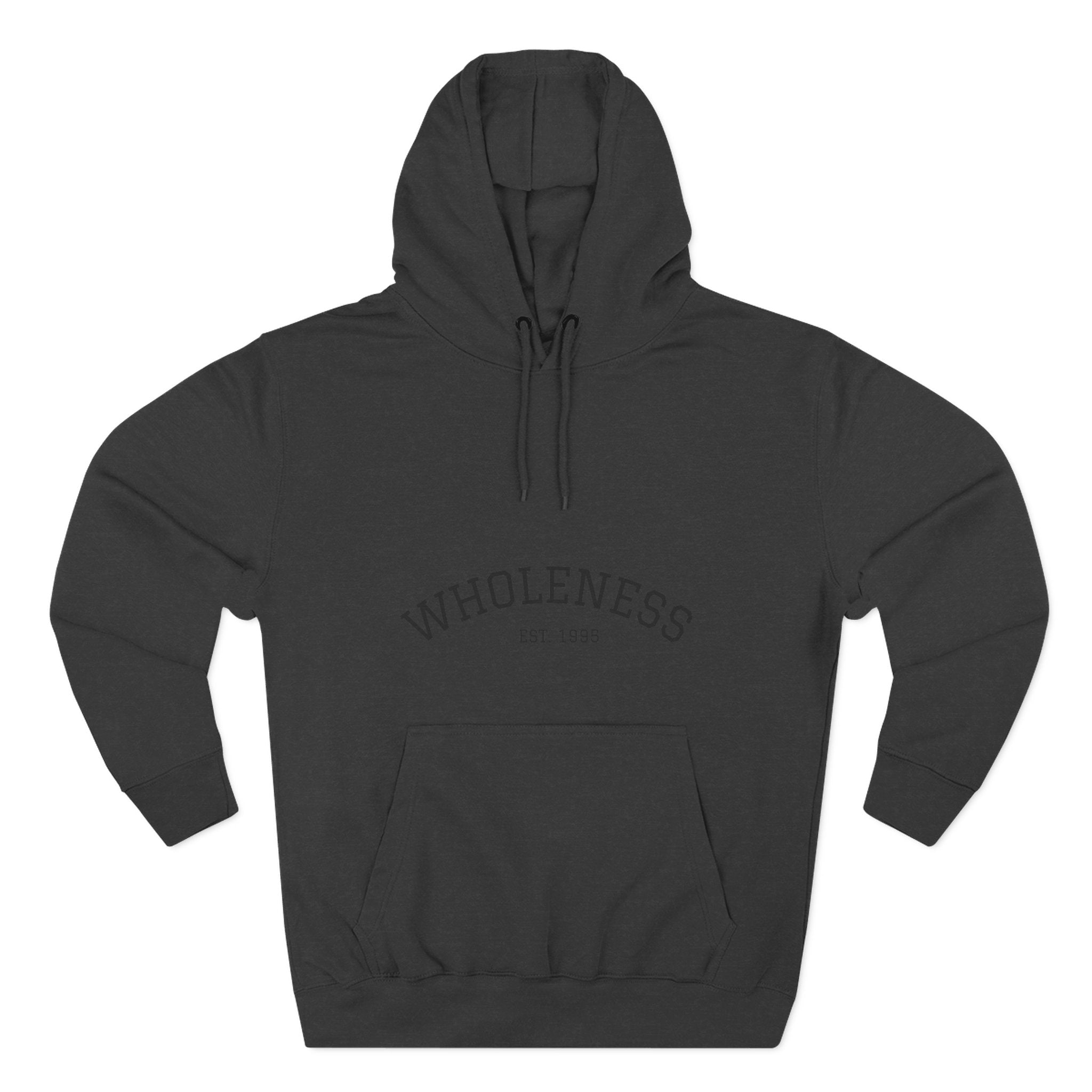 Wholeness Pullover Hoodie – Minimal Arch Logo Fleece Hoodie