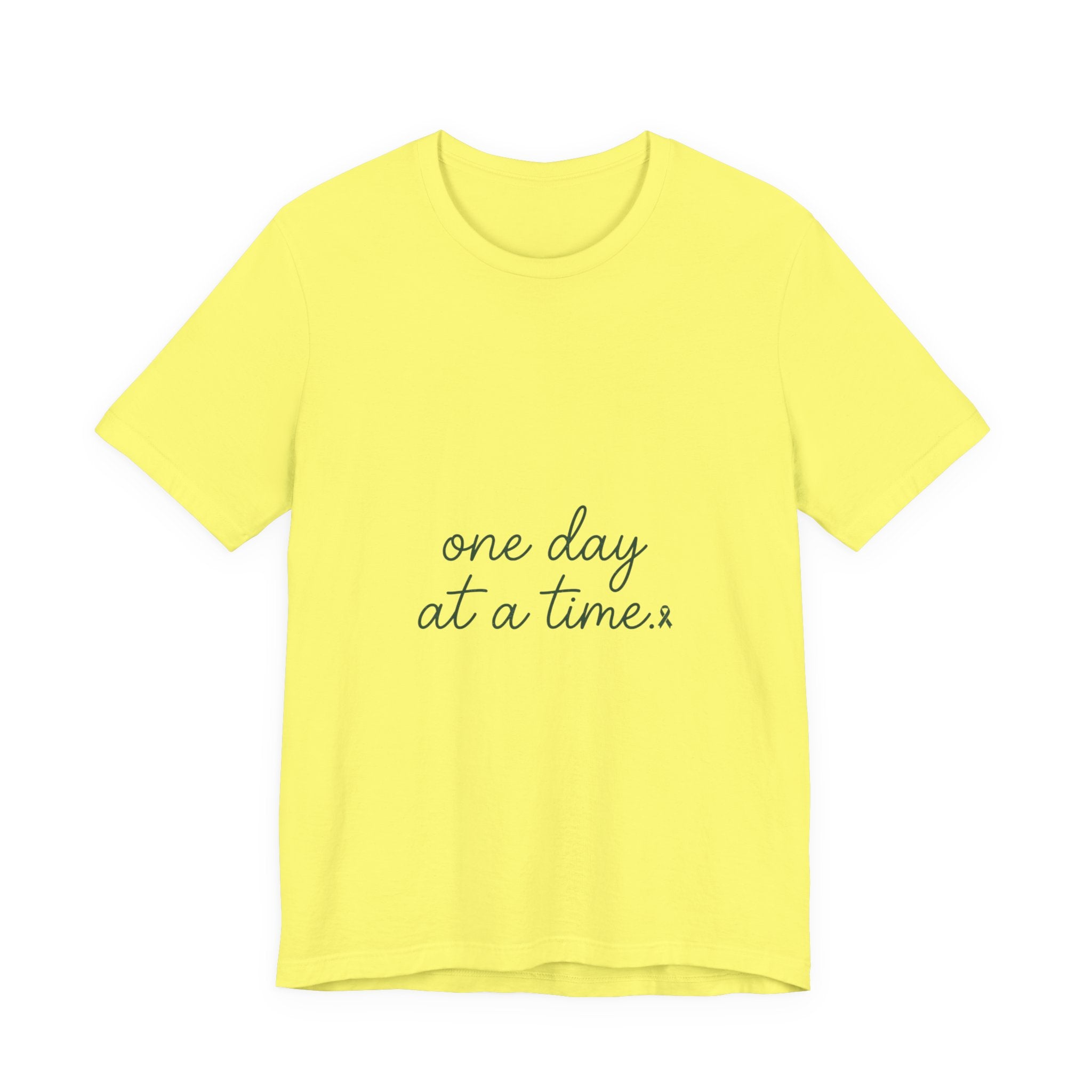 Mental Health Awareness T-Shirt – One Day At A Time, Wear Green Ribbon, Unisex Graphic Tee