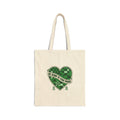 Be Kind to Your Mind Tote | Mental Health Awareness, Green Ribbon, Checkerboard Heart