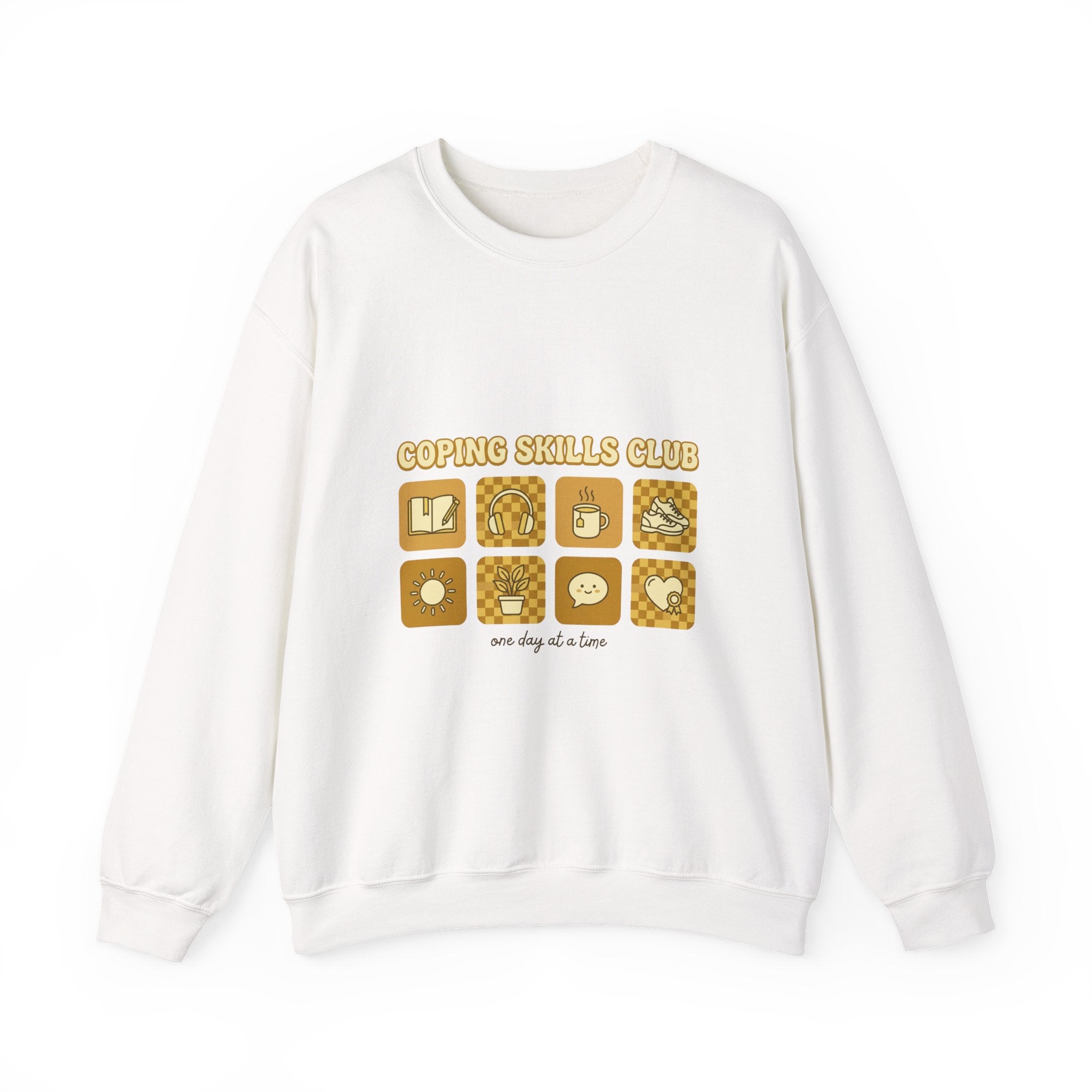 Coping Skills Club Sweatshirt | Mental Health Awareness, Green Ribbon