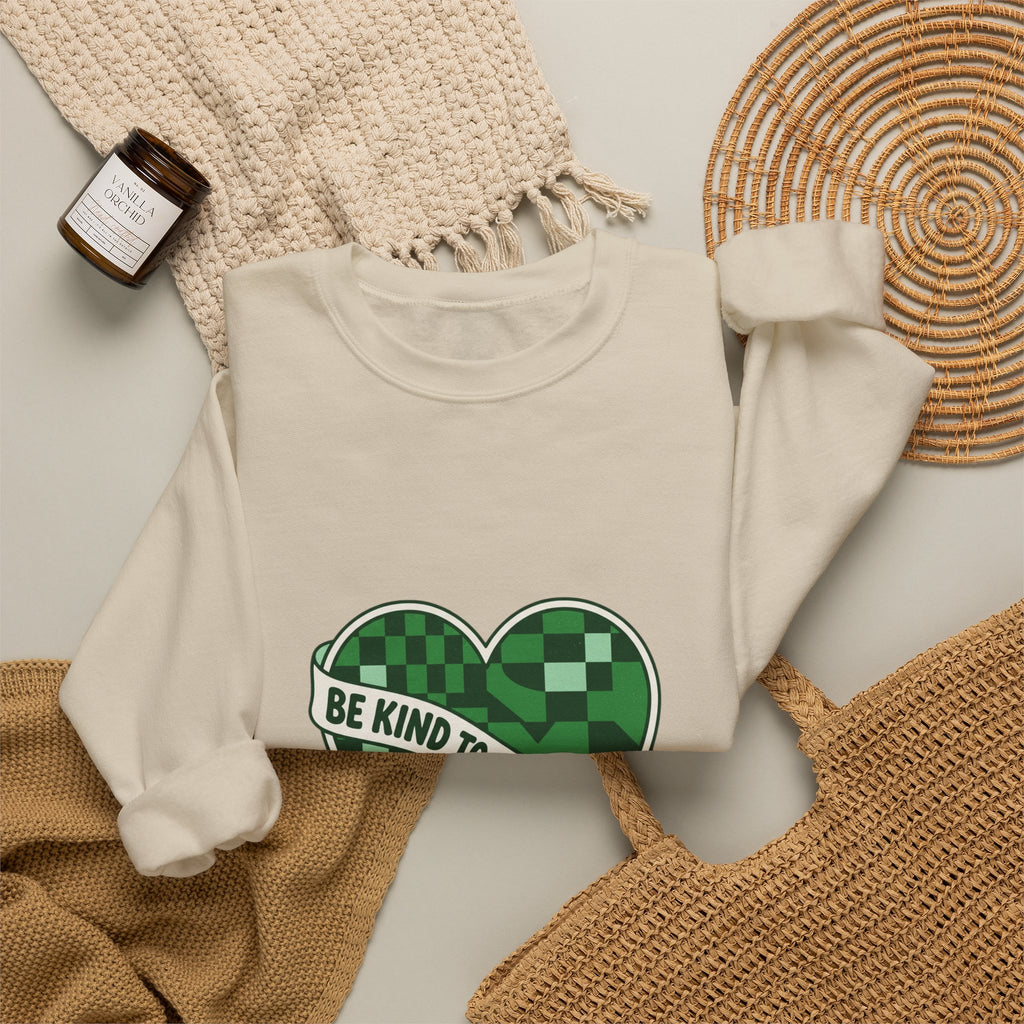 Be Kind to Your Mind Sweatshirt | Mental Health Awareness, Green Ribbon