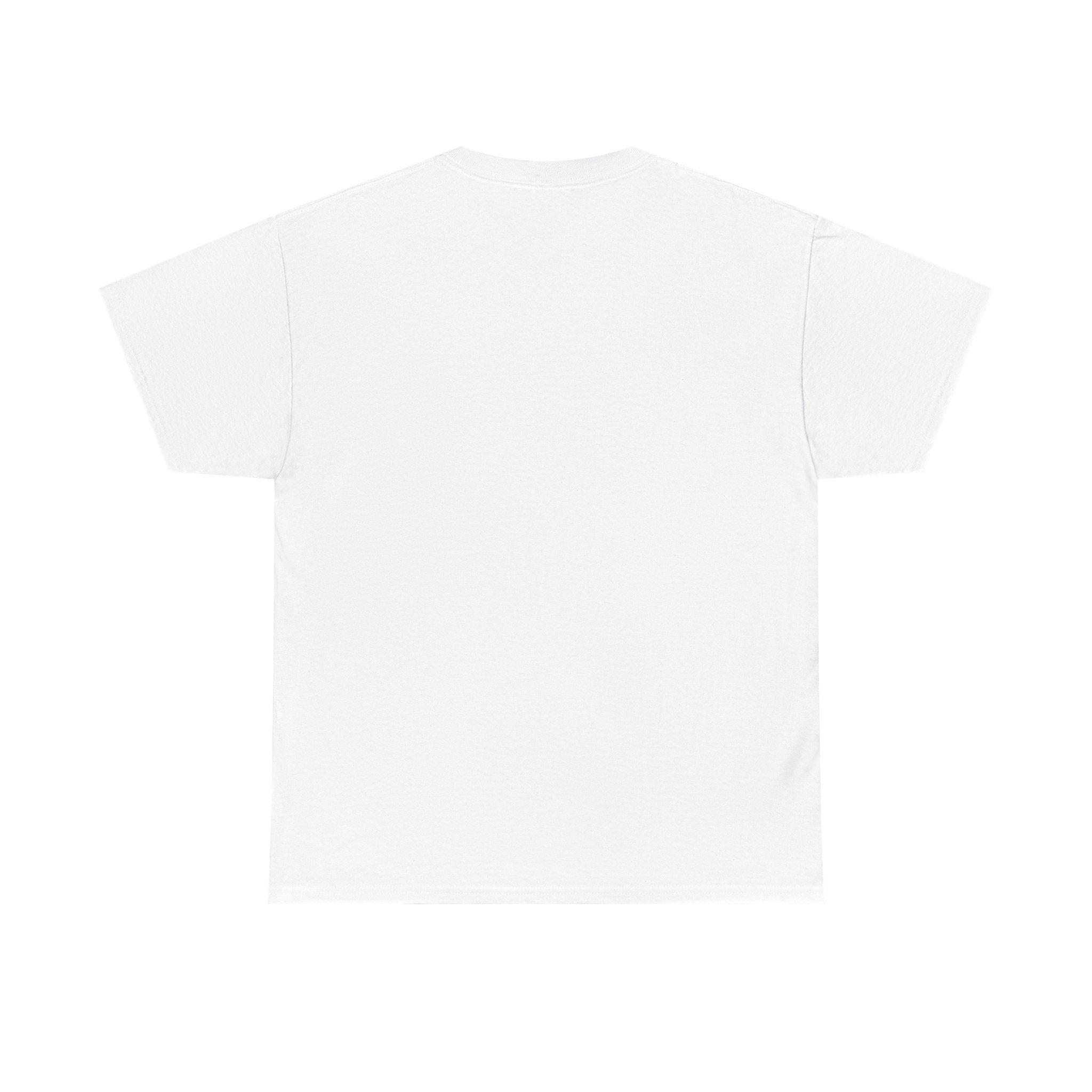White Script Tee — "Whatever is Dressed On, MUSCLE" Minimalist Cotton T-Shirt
