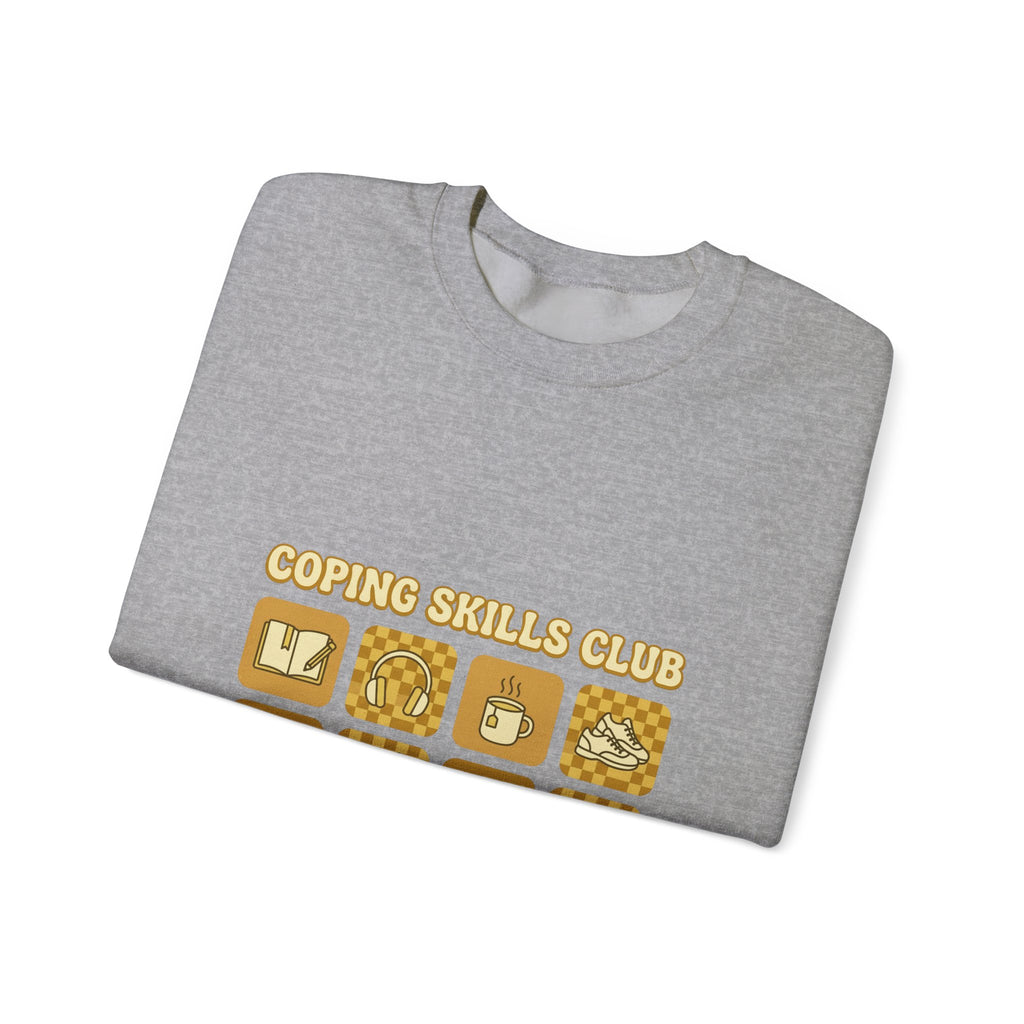 Coping Skills Club Sweatshirt | Mental Health Awareness, Green Ribbon