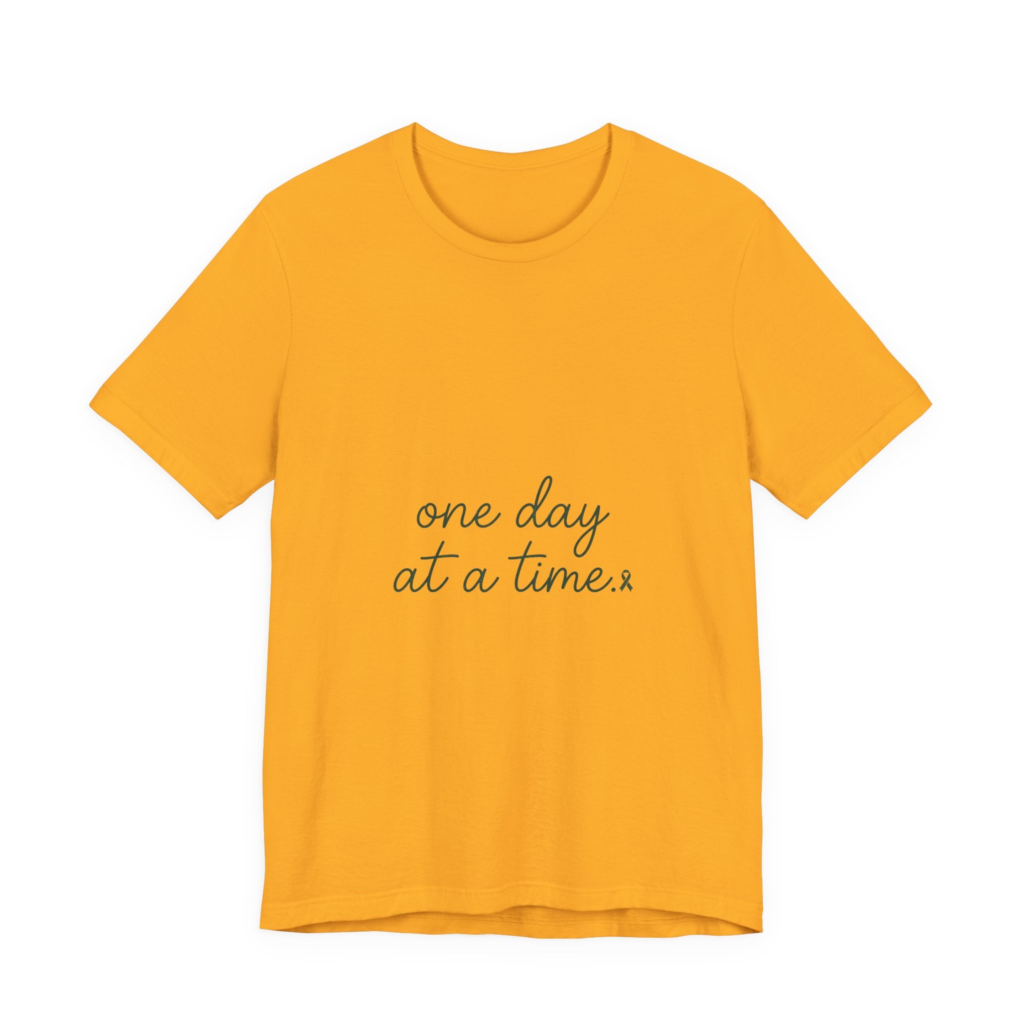 Mental Health Awareness T-Shirt – One Day At A Time, Wear Green Ribbon, Unisex Graphic Tee