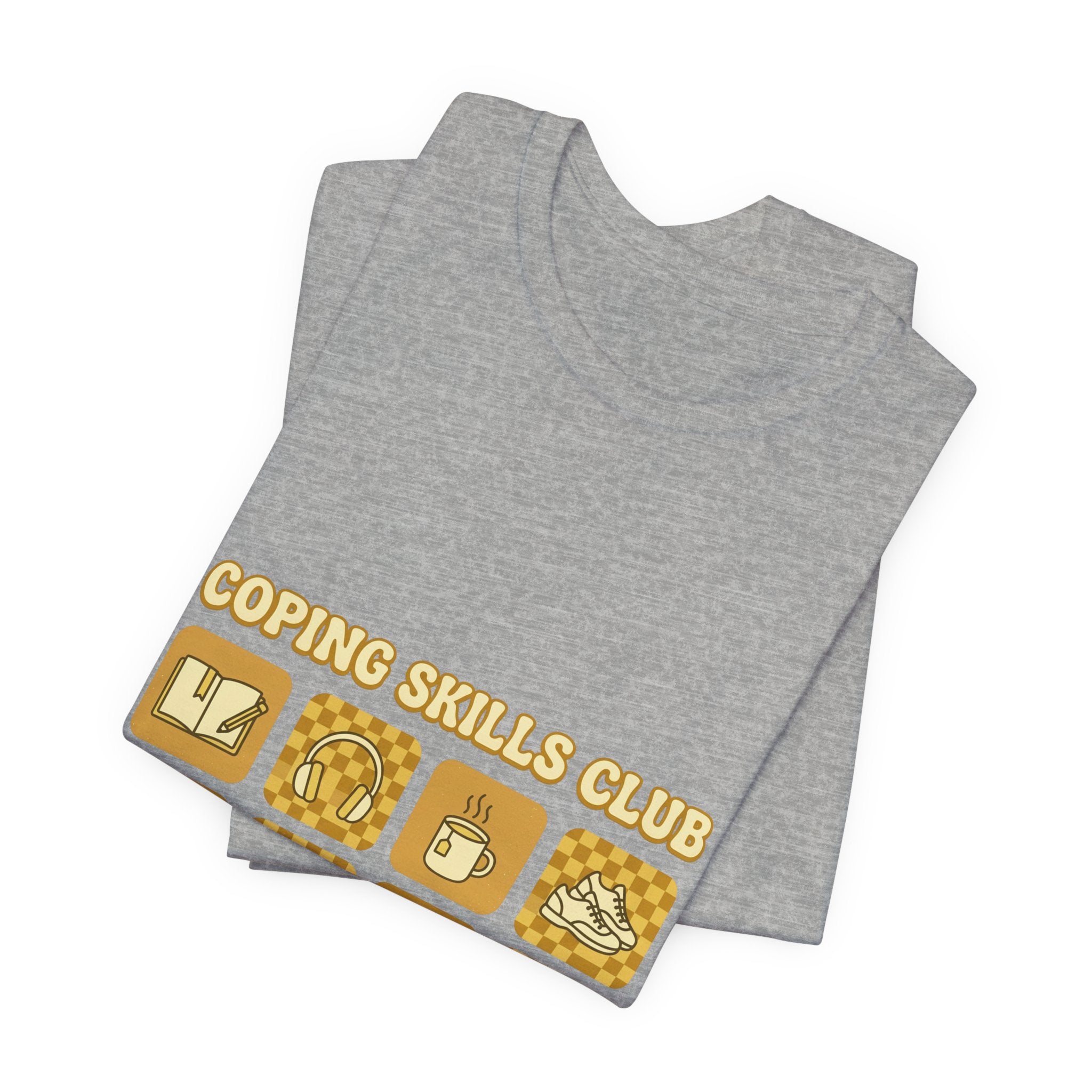 Coping Skills Club Tee | Mental Health Awareness, Retro Green Ribbon