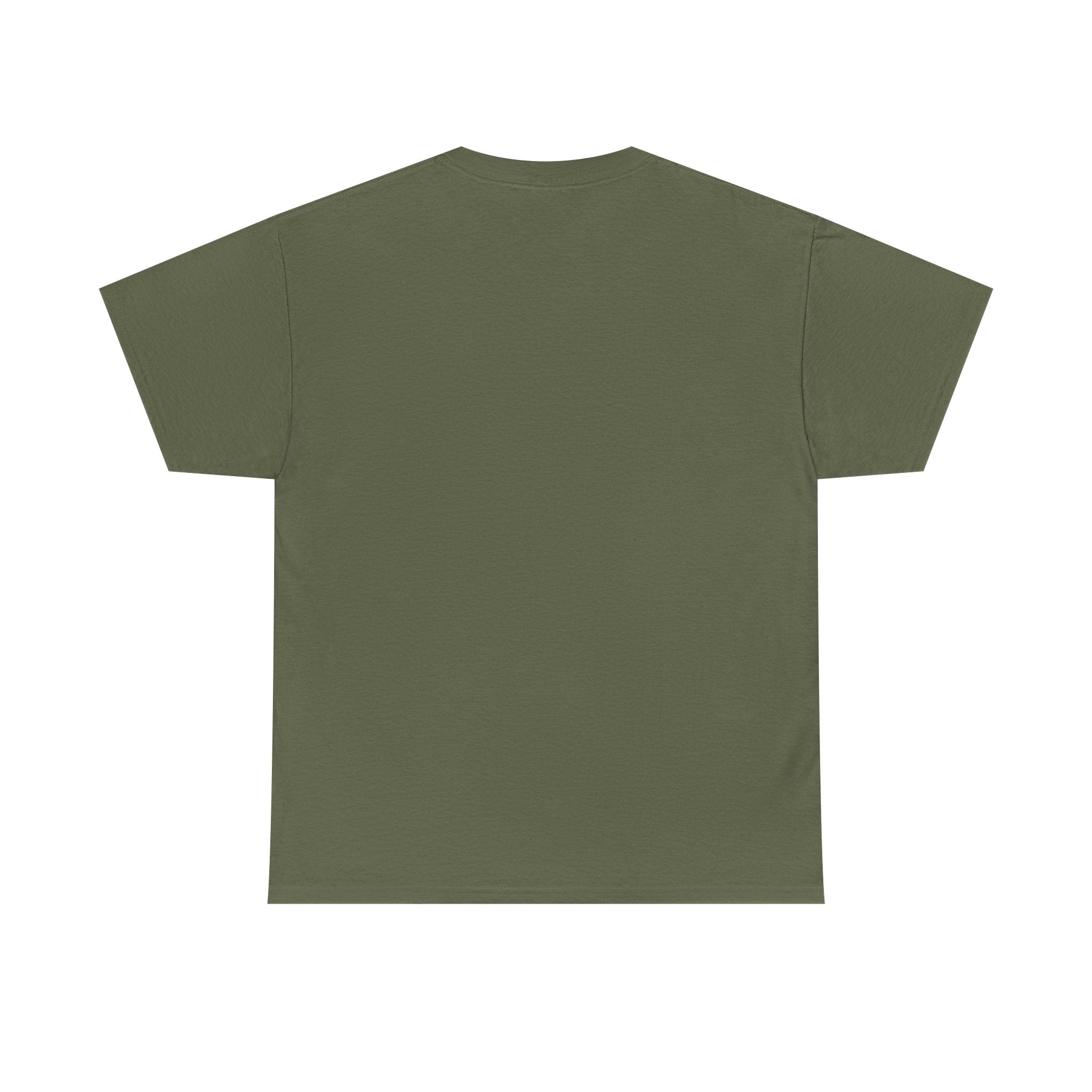 White Script Tee — "Whatever is Dressed On, MUSCLE" Minimalist Cotton T-Shirt