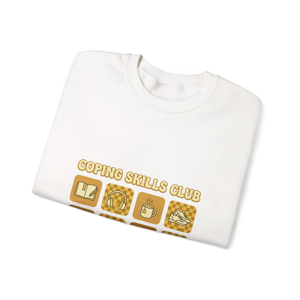 Coping Skills Club Sweatshirt | Mental Health Awareness, Green Ribbon